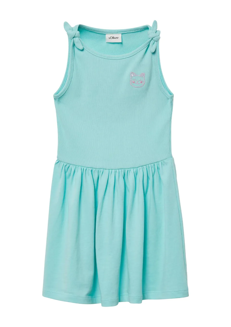 s.Oliver RED LABEL Kleid ausgestellt Knoten Stickerei