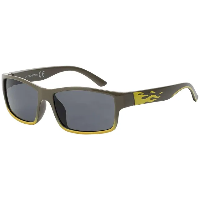 BEZLIT Kinder Sonnenbrille Flammen grün UV400