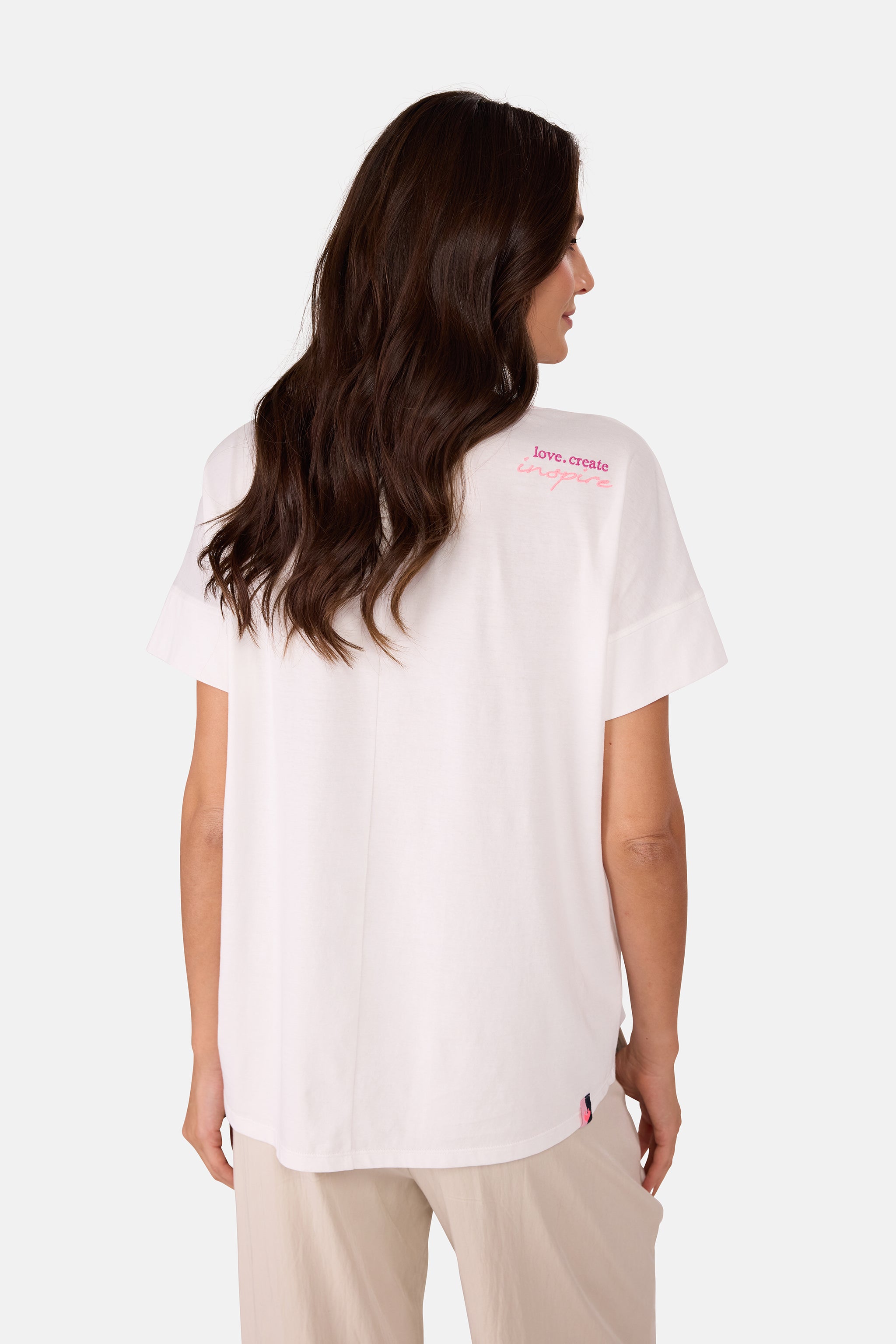 Lieblingsstück DavyL T-Shirt offwhite mit Pailletten