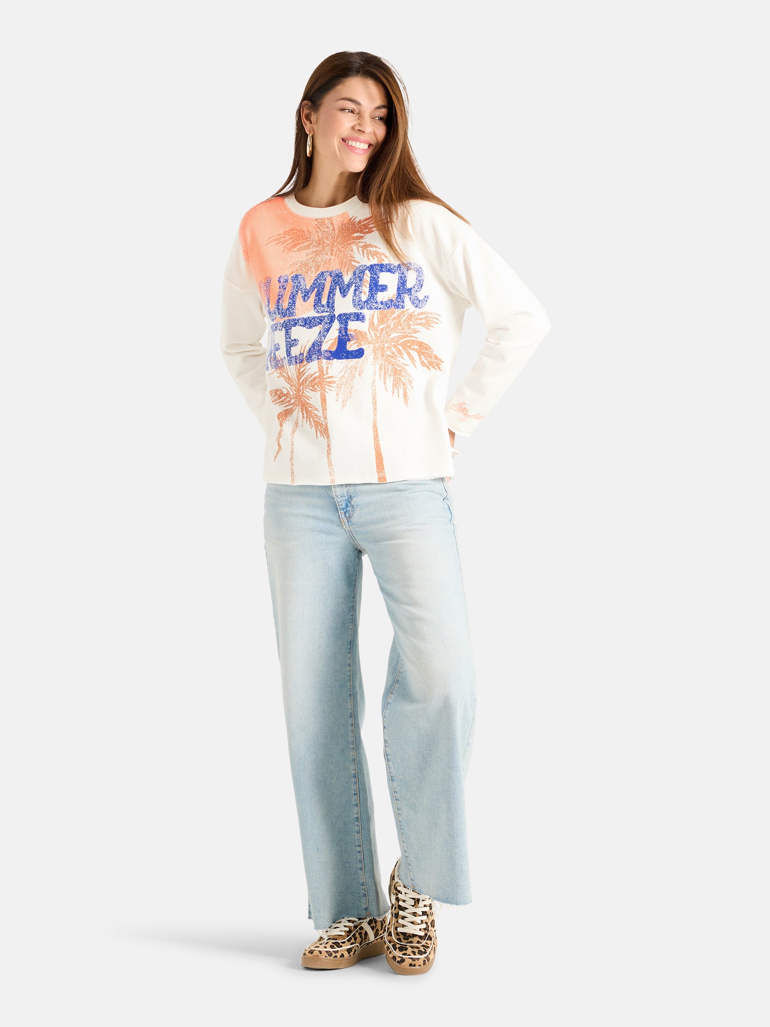 Lieblingsstück BreezeL Sweatshirt Baumwollmix offwhite