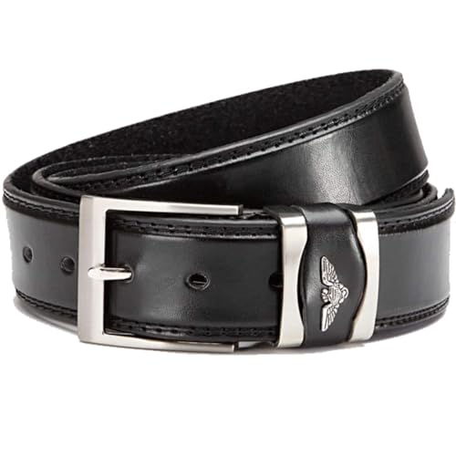 BEZLIT Adler Logo Ledergürtel 4 cm 105 kürzbar