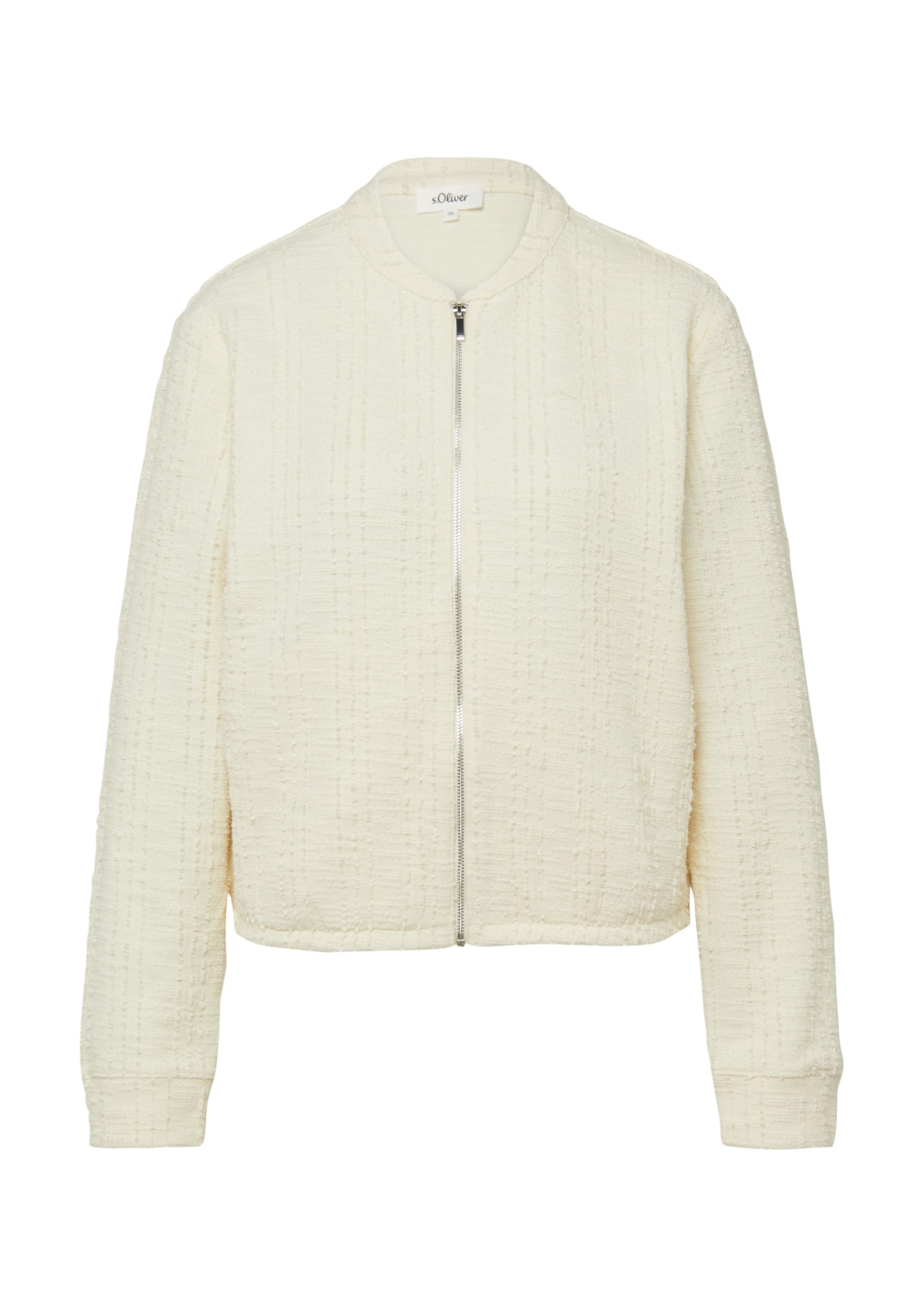 s.Oliver Red Label Sweatshirt-Jacke strukturiert Taschen