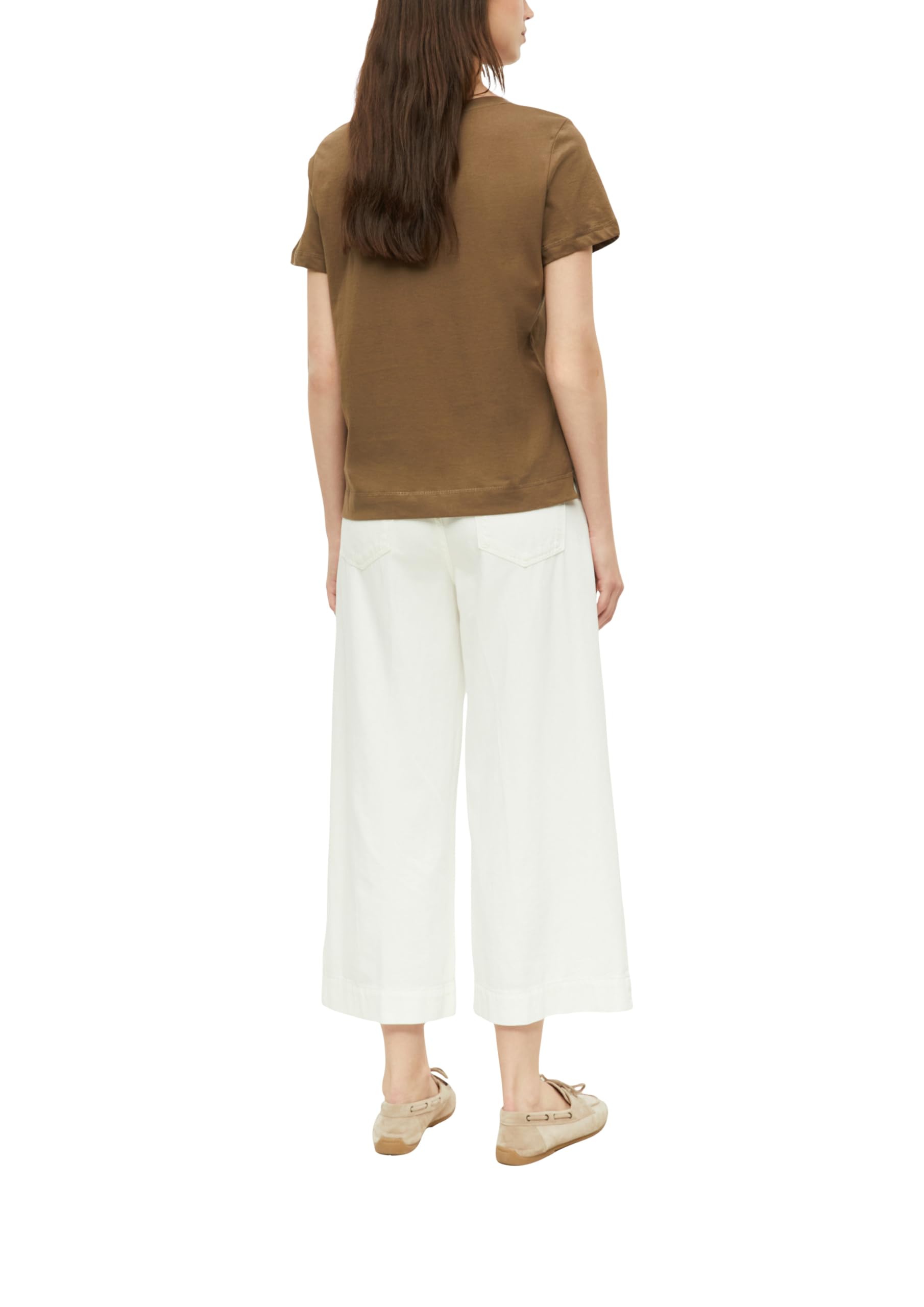 s.Oliver Red Label T-Shirt 44 beige aus Baumwolle