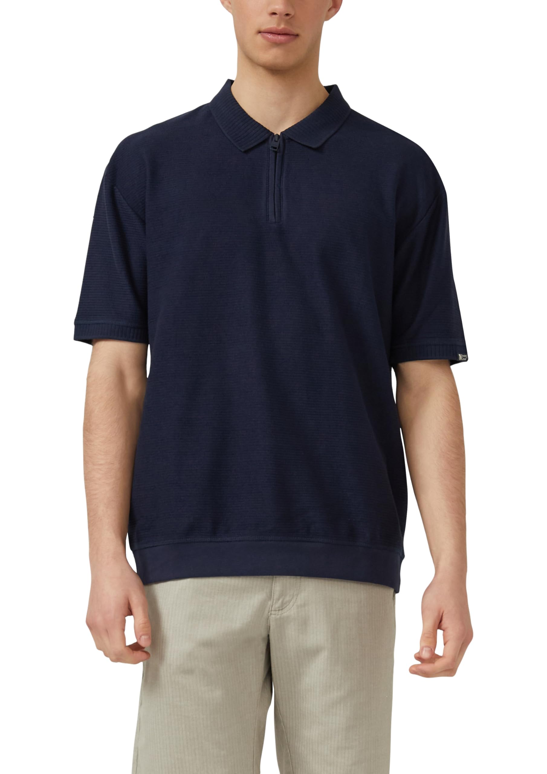 s.Oliver Modern Fit Poloshirt Reissverschluss Braun