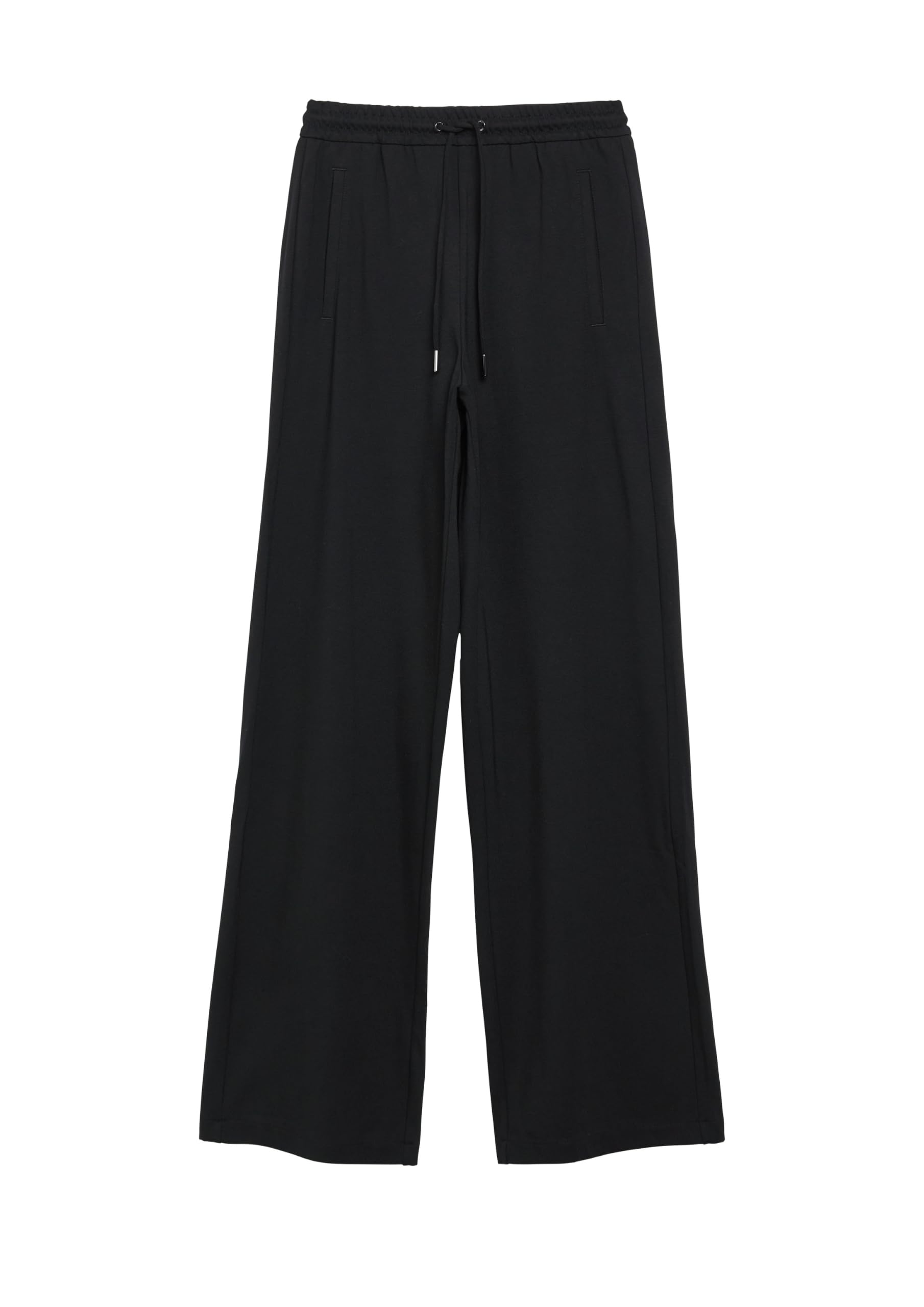 s.Oliver Red Label Hose Wide Leg Schwarz Elastikbund