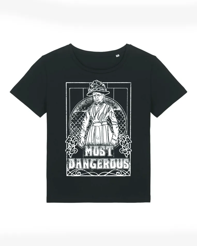 dna merch Most Dangerous Mother Jones T-Shirt Damen schwarz