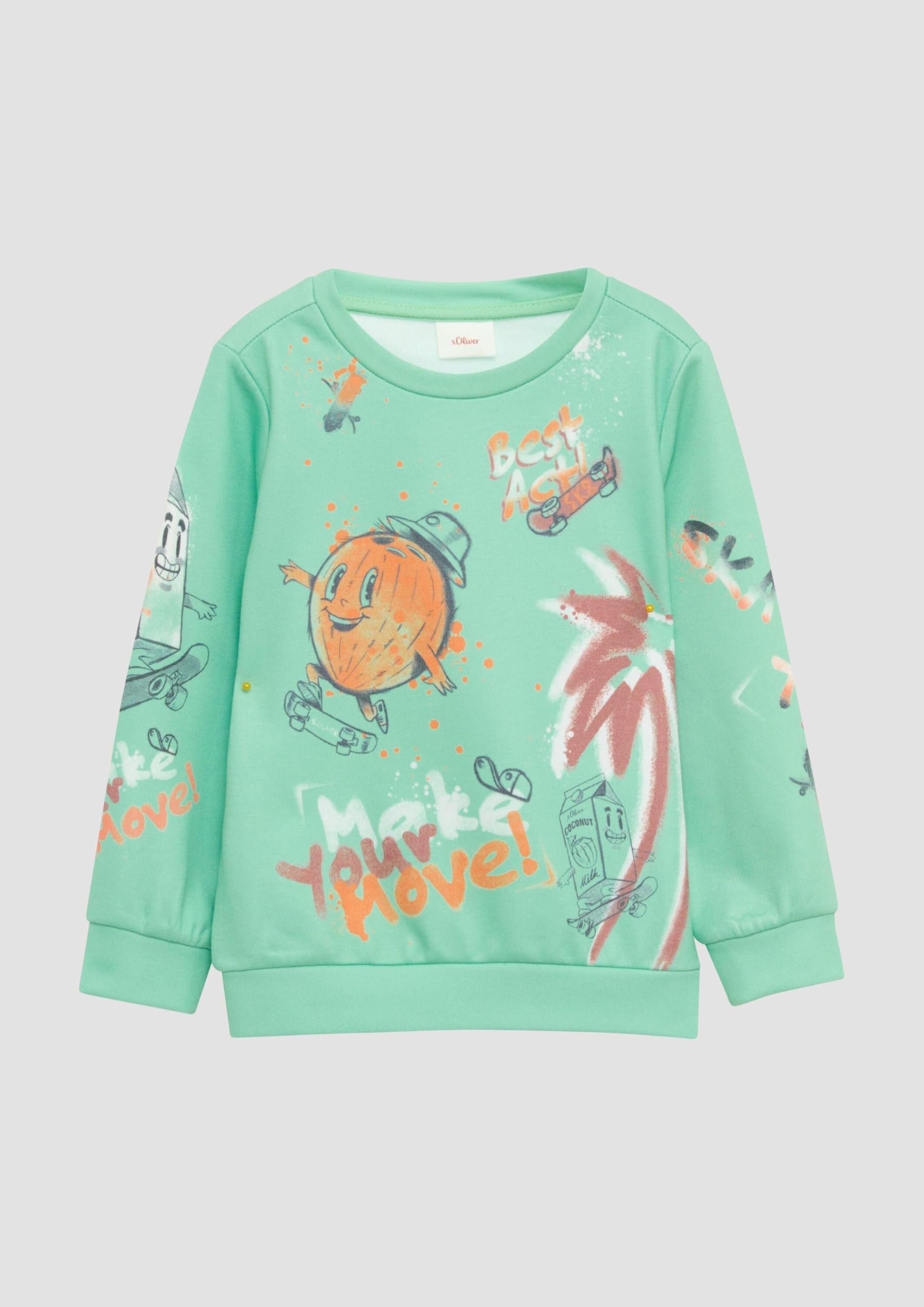 s.Oliver Sweatshirt All-Over-Print Kinder Gr.128-134