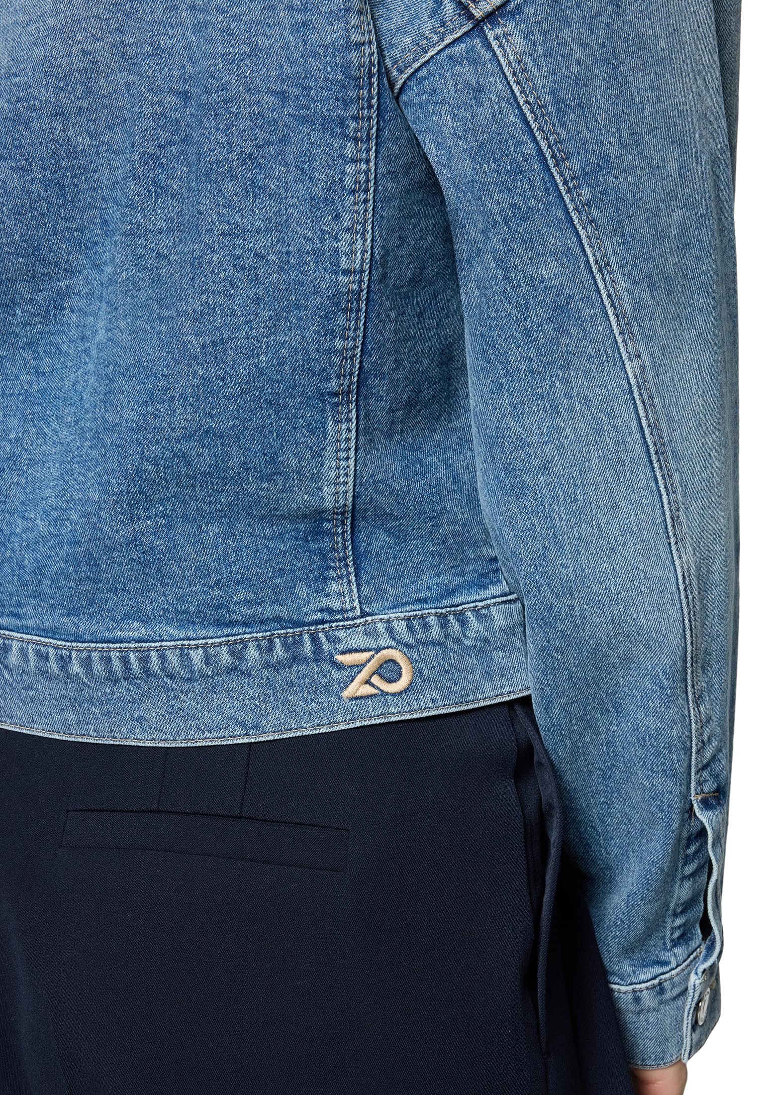 zero Jeansjacke kurz Gr. 40 Middle Blue Denim robust