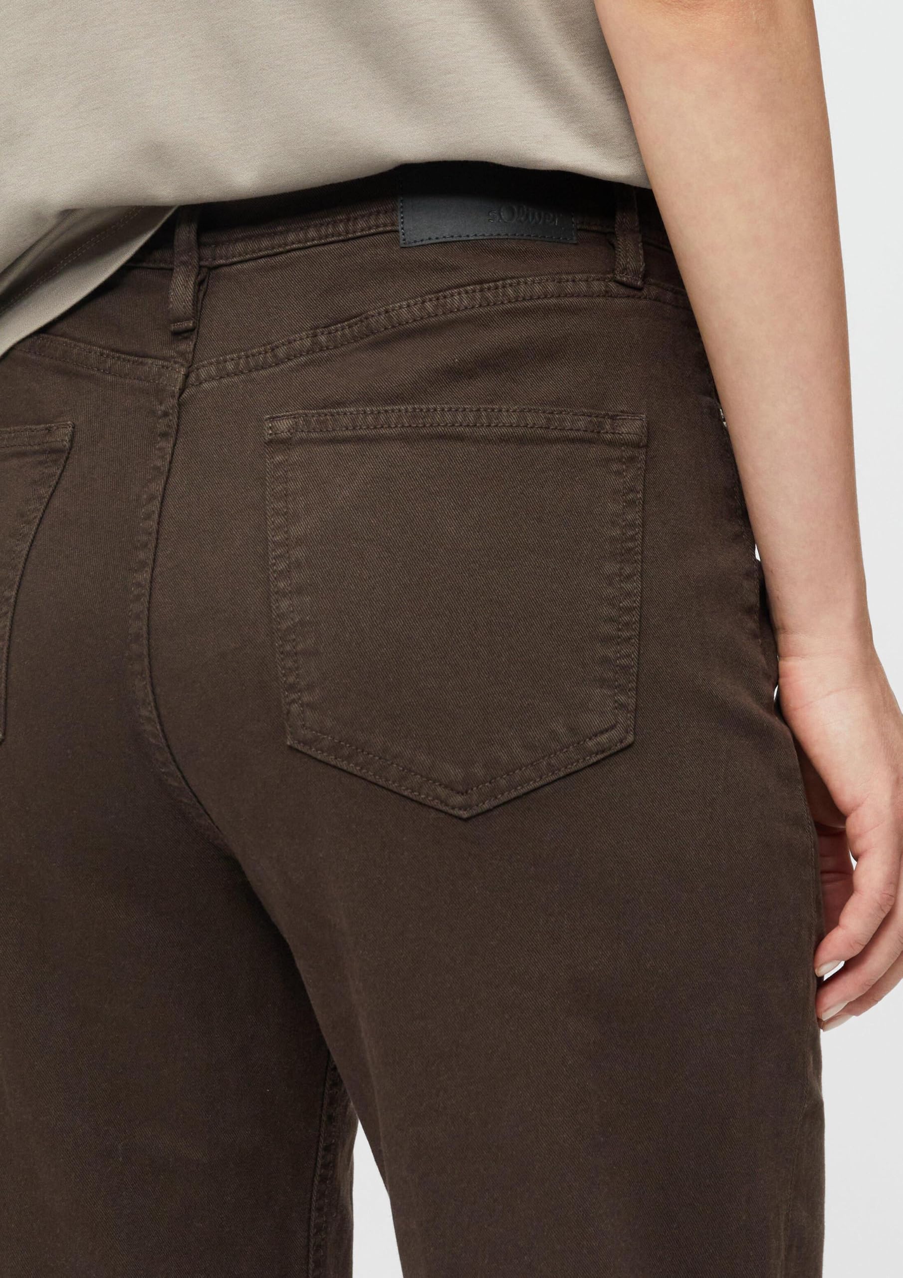 s.Oliver Suri High Rise Wide Fit Jeans Schwarz