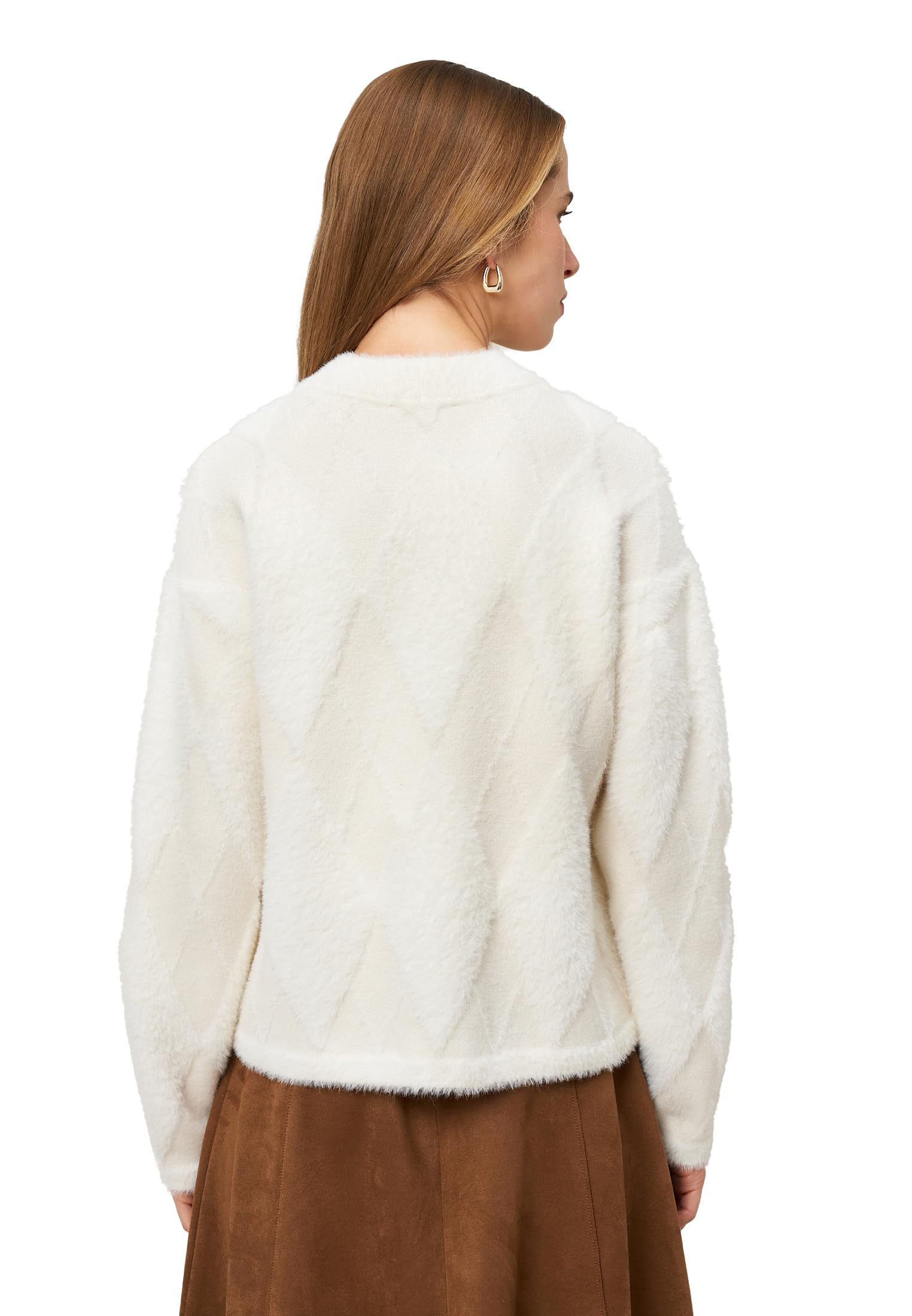 zero Pullover Karomuster Pullover CreamCream Gr.40