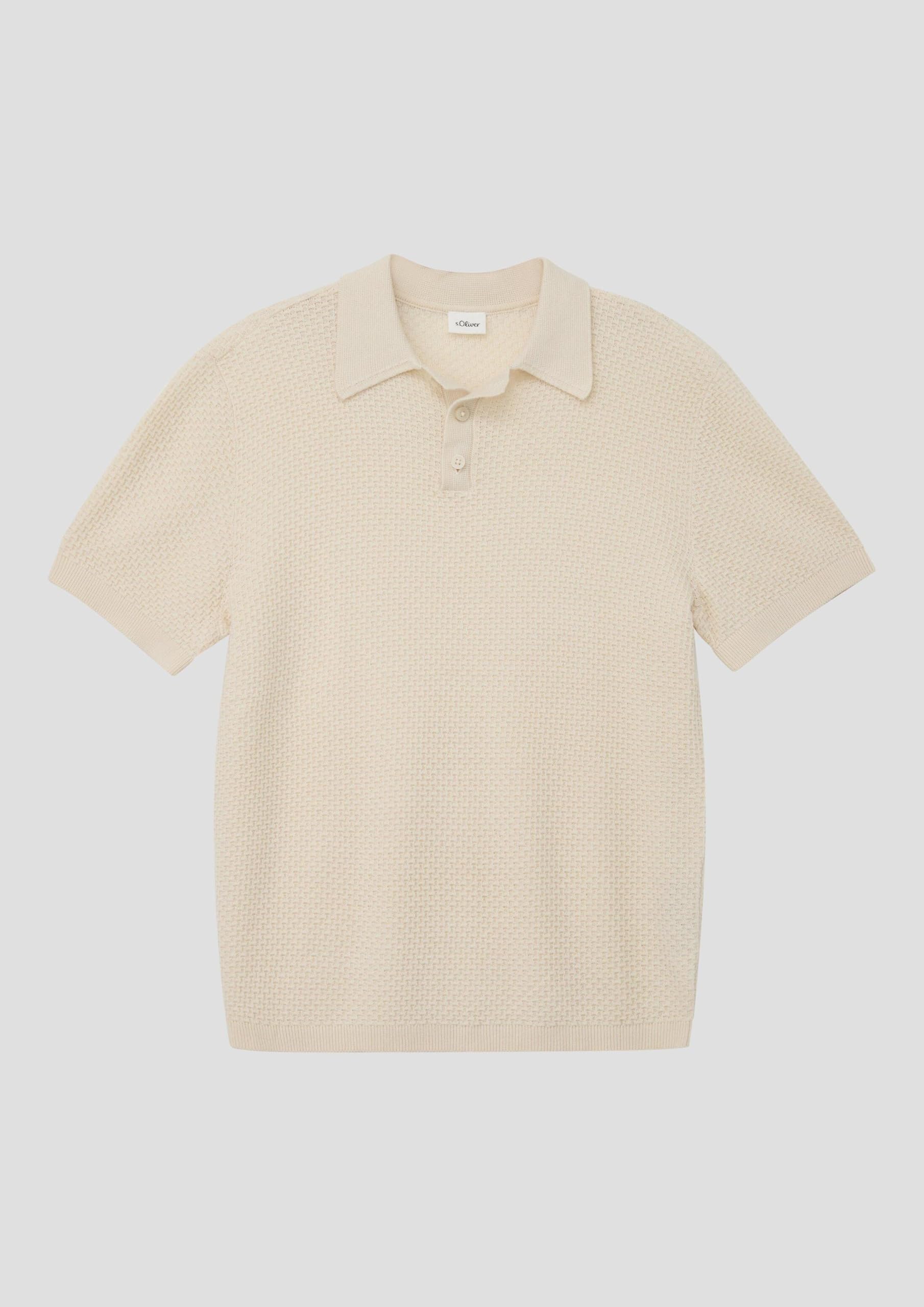 s.Oliver Junior 2179215 Strickpolo Gr. 158-164 creme