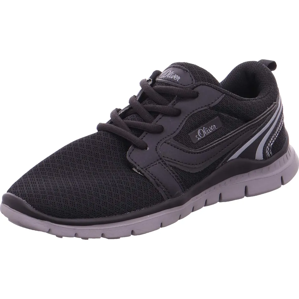 s.Oliver 5-43201-36 Kinder Schnürer Black Alltag schwarz