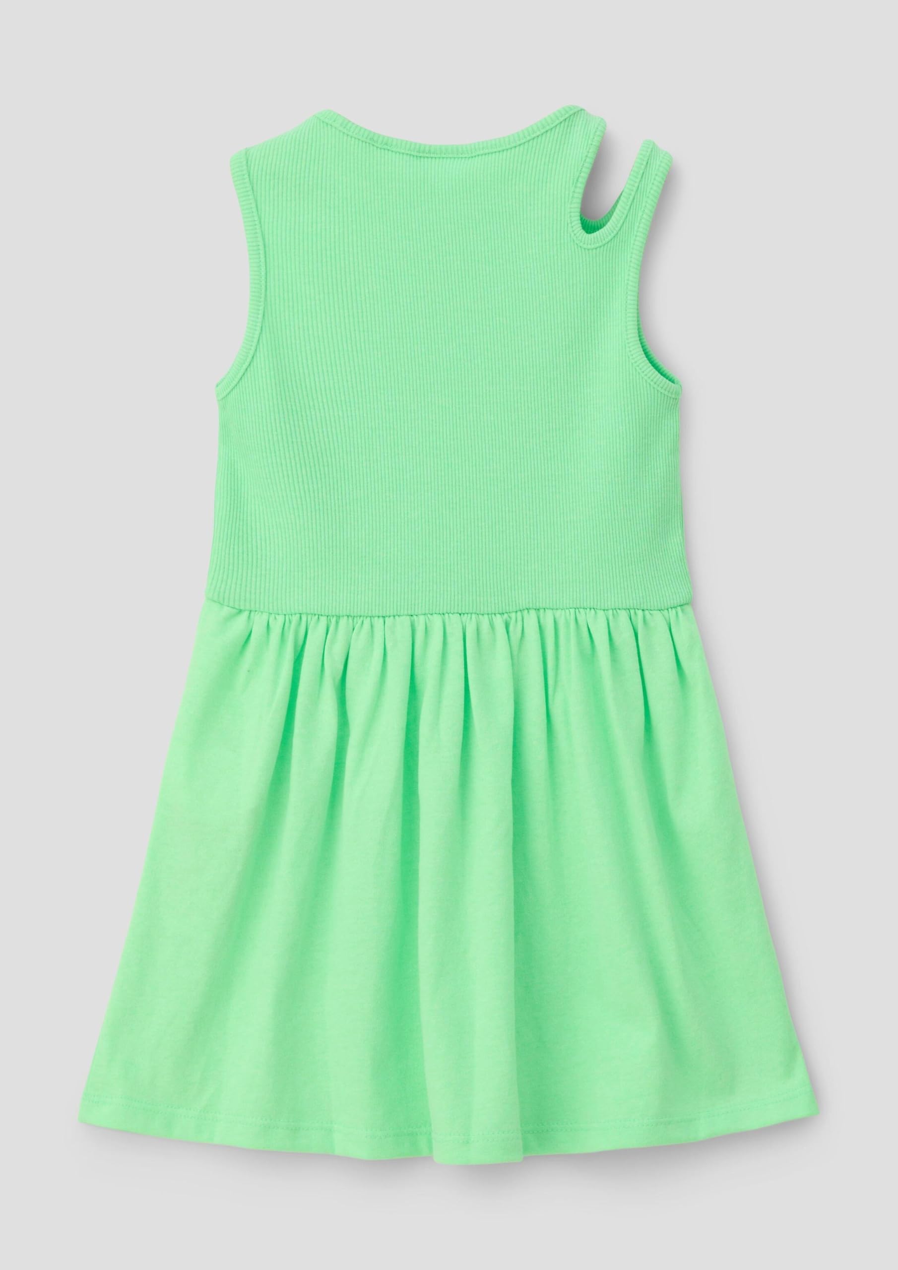 s.Oliver Junior Kleid ärmellos Ripp 92 limettengrün Cut-Outs