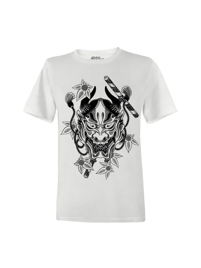dna merch Hannya Mask T-Shirt Unisex Tattoo Motiv Baumwolle