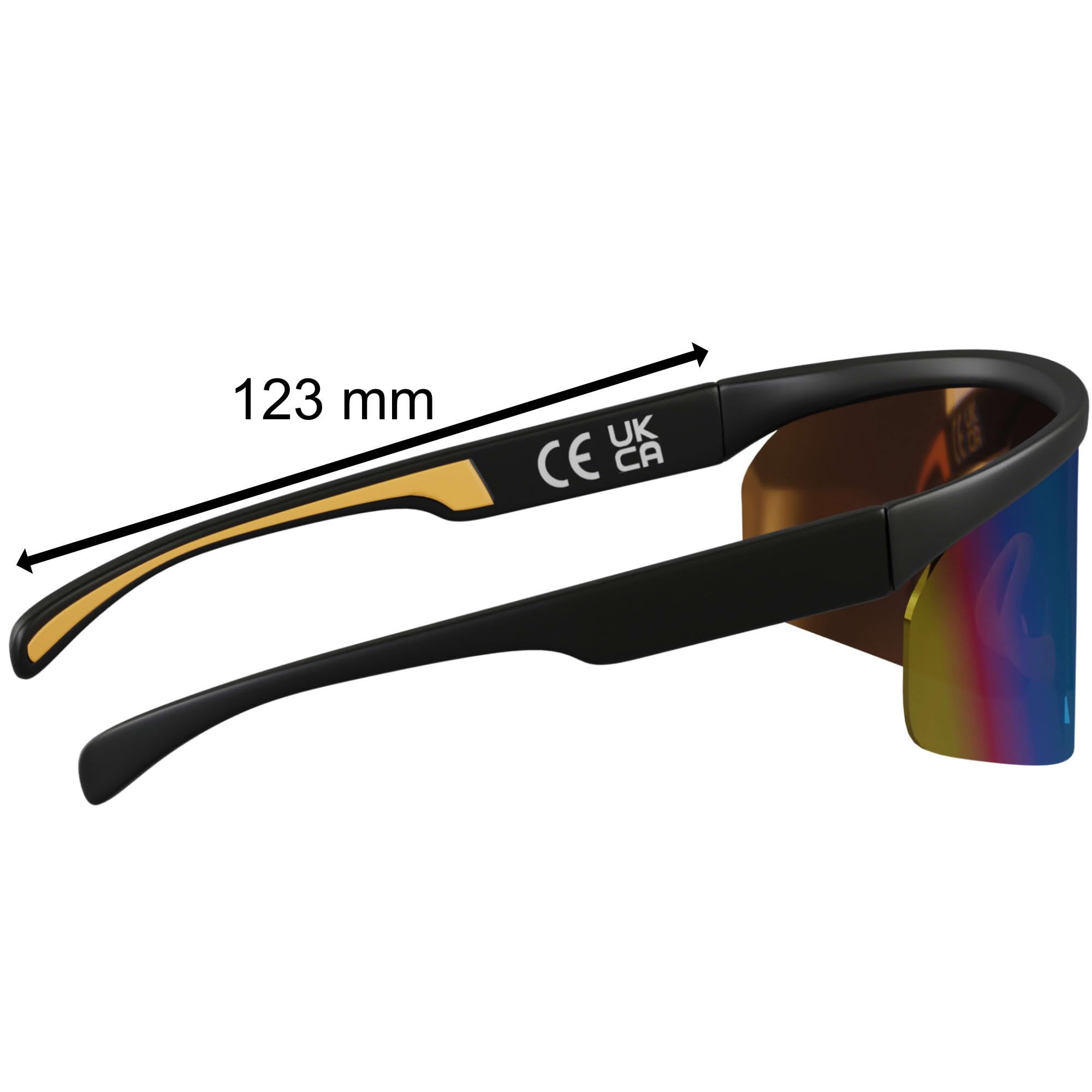 BEZLIT Sport Sonnenbrille Black Orange verspiegelt