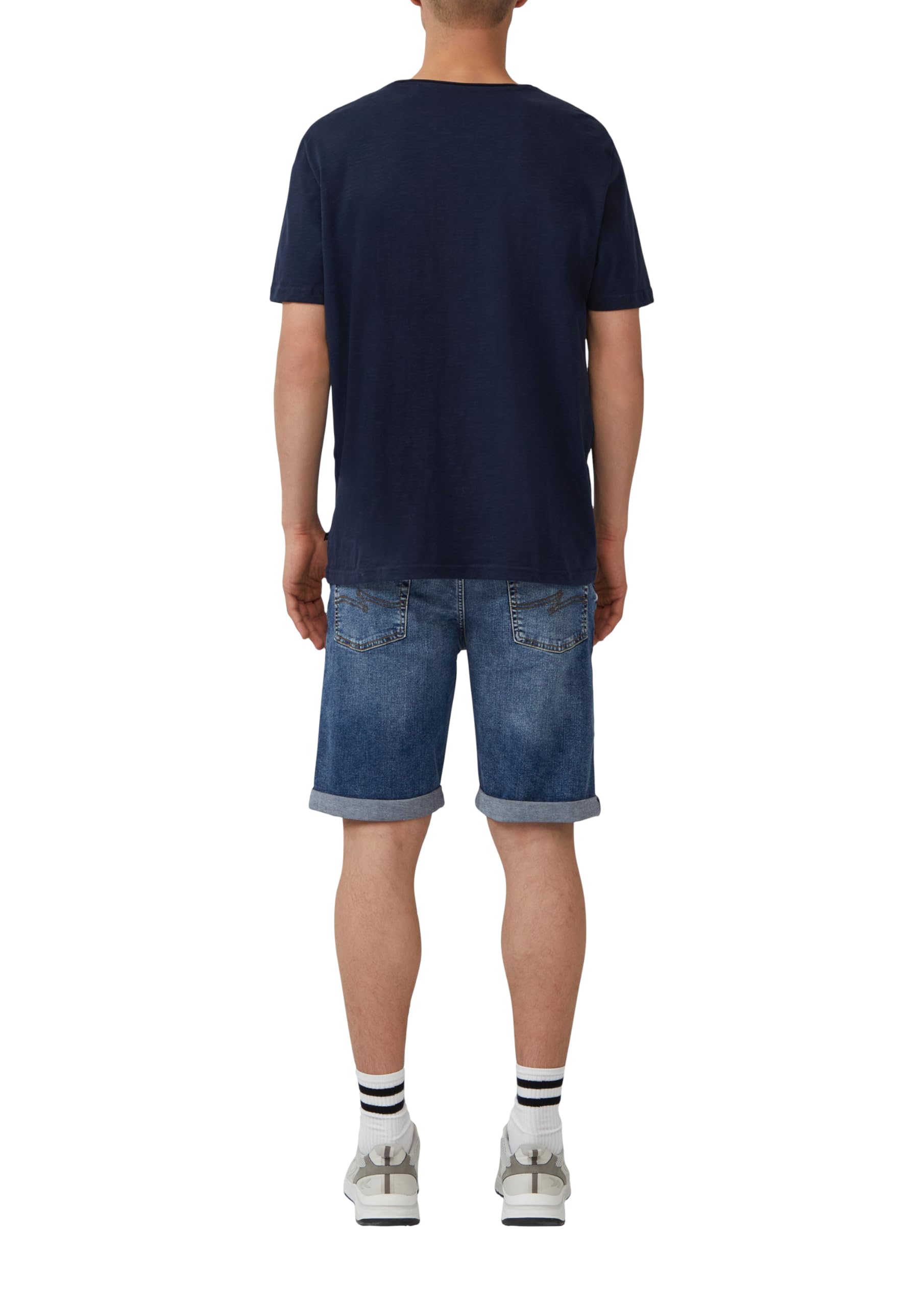 QS John Jeans-Shorts Mid Rise Gr.33 Regular Fit blau