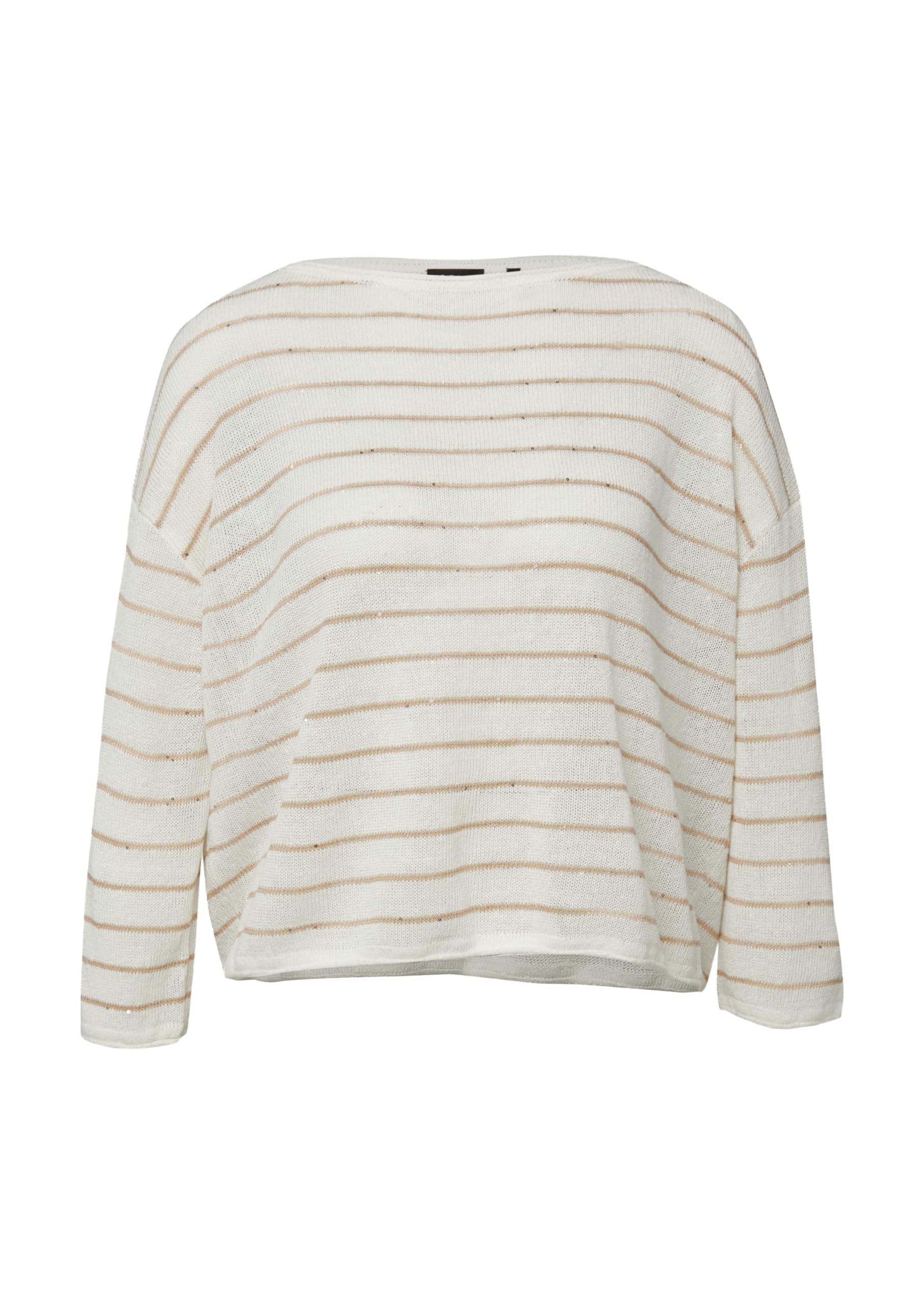 s.Oliver Red Label Strickpullover Leinenmix Pailletten Gr.L