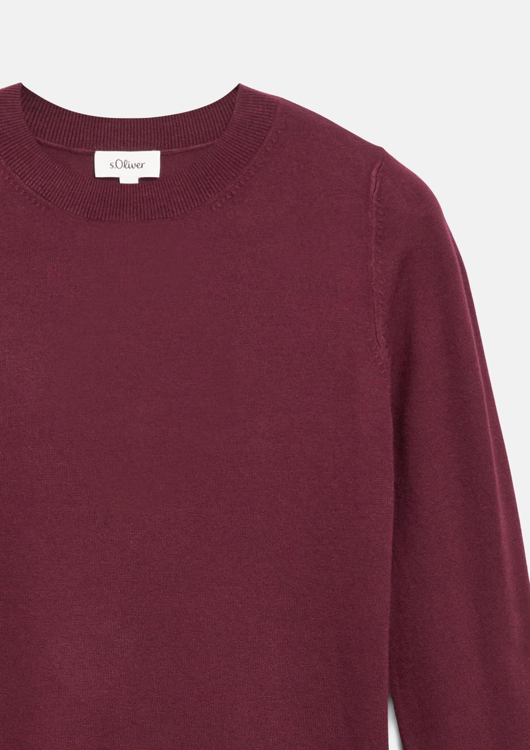 s.Oliver 2181351 Pullover Bordeaux Gr. 42