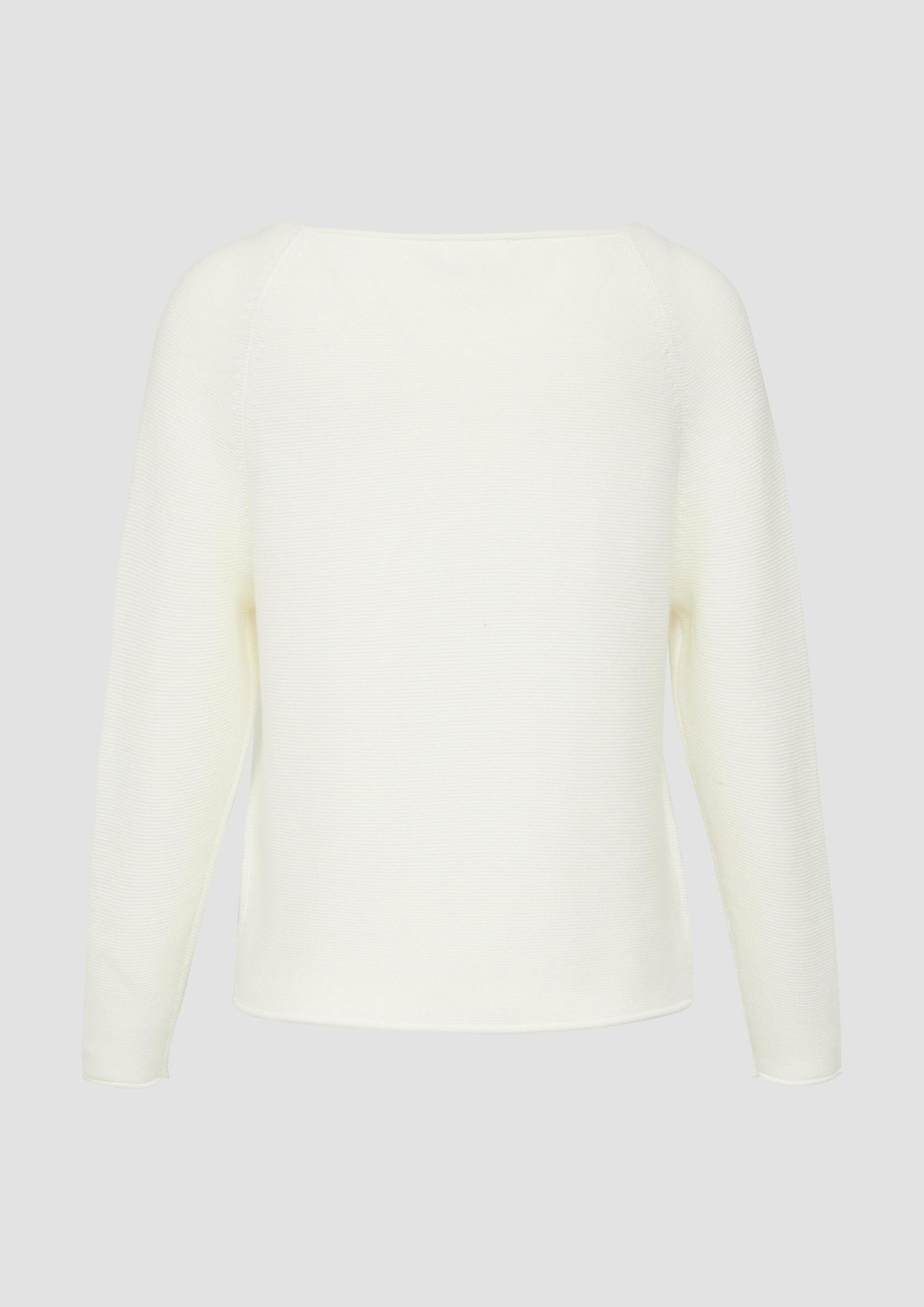 s.Oliver Strickpullover U-Boot-Ausschnitt Gr. 38 creme Regular Fit