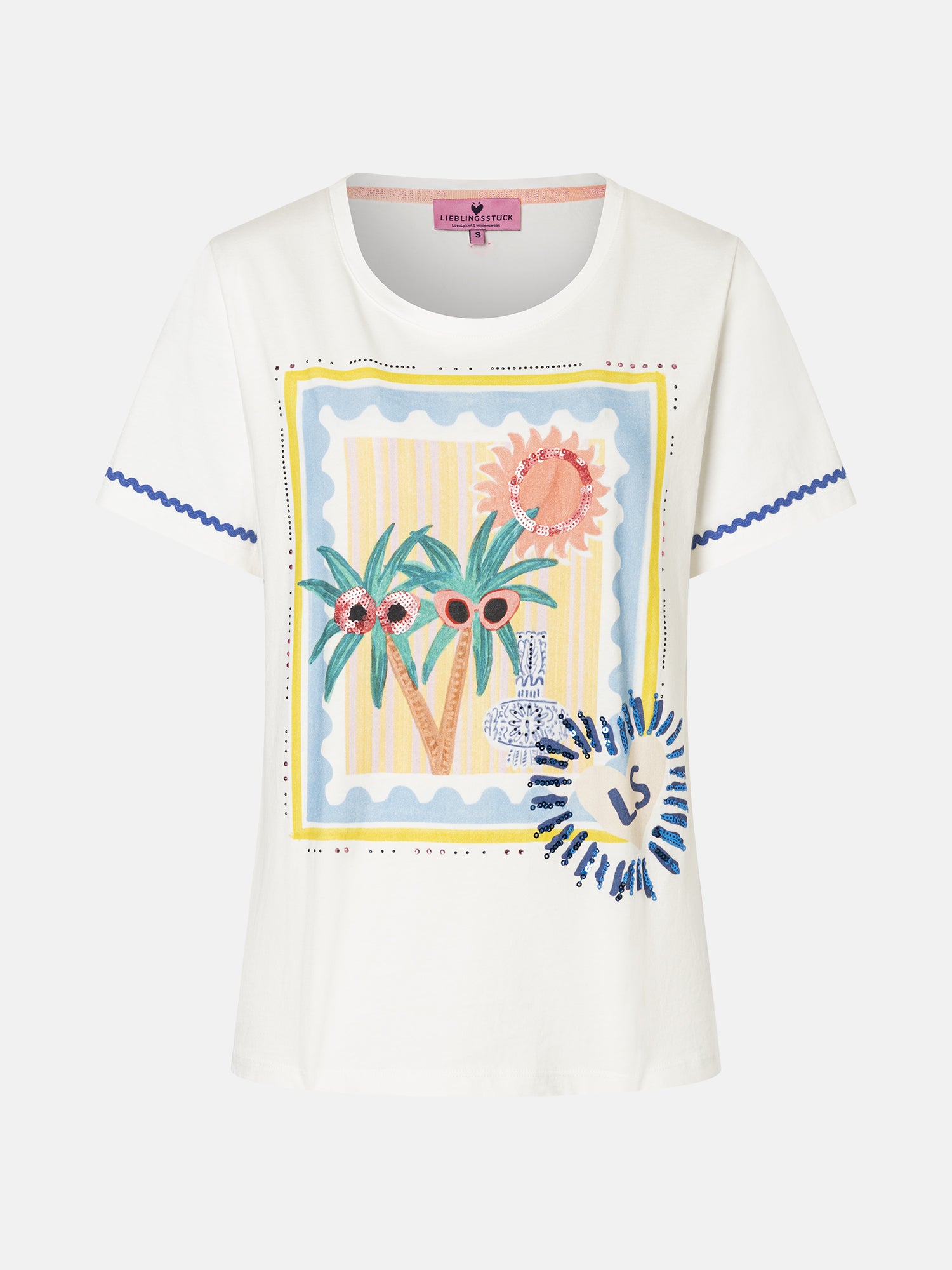 Lieblingsstück PaulaL Shirt offwhite Baumwolle Print