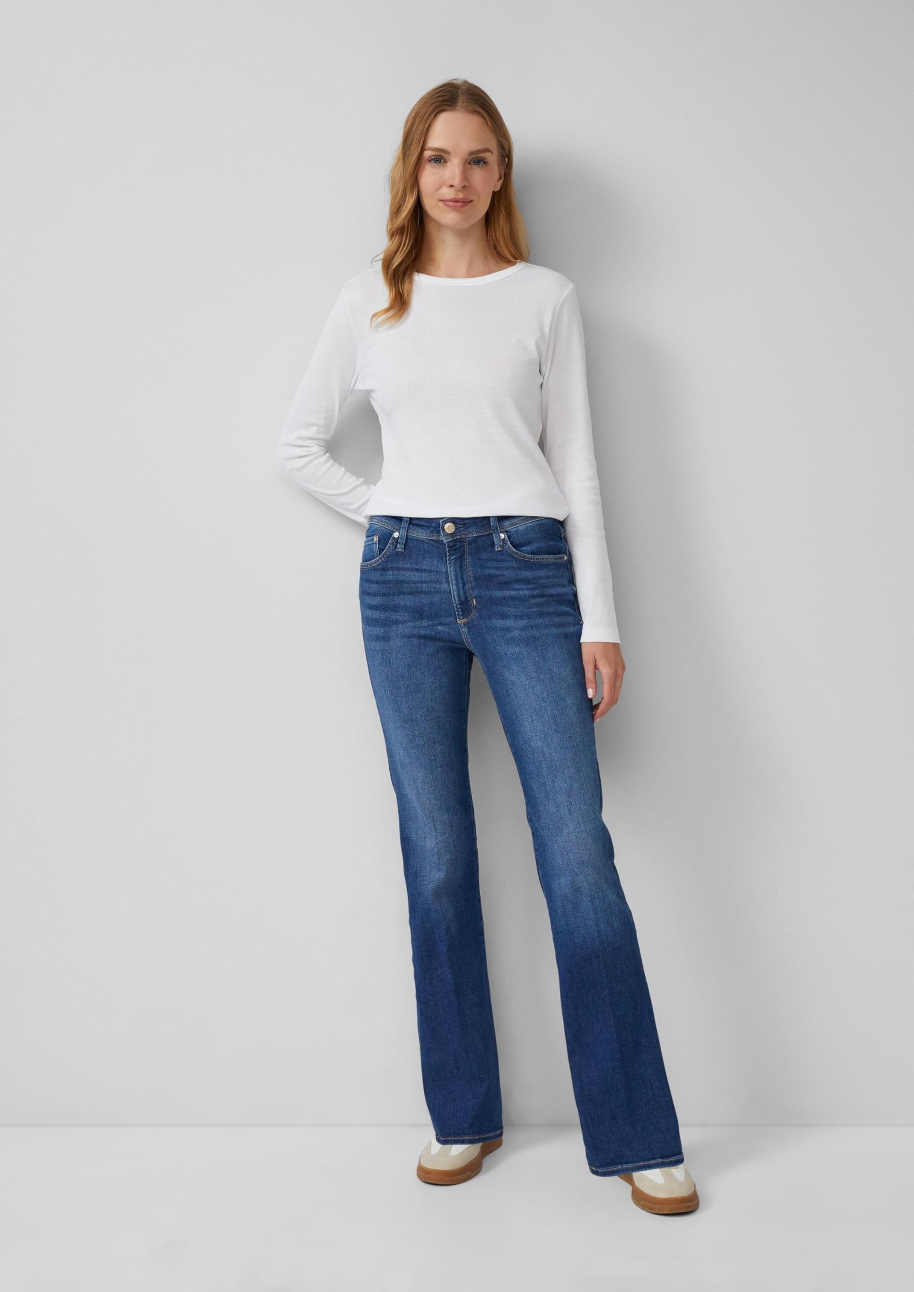 s.Oliver Beverly Mid Rise Bootcut Jeans 46W/32L blau