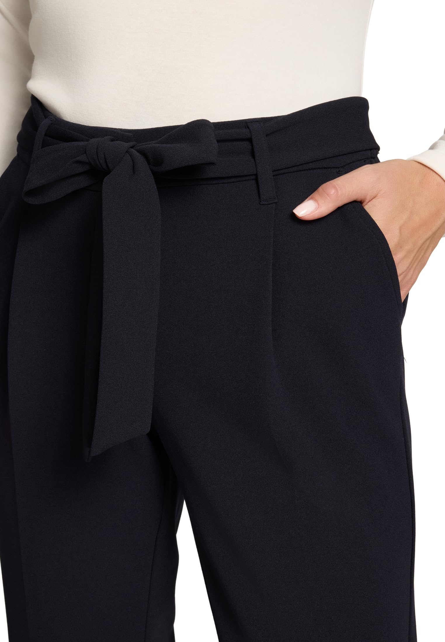 zero Jerseyhose mit Bindegürtel Damen Hydrangea Gr. 40 28 Inch