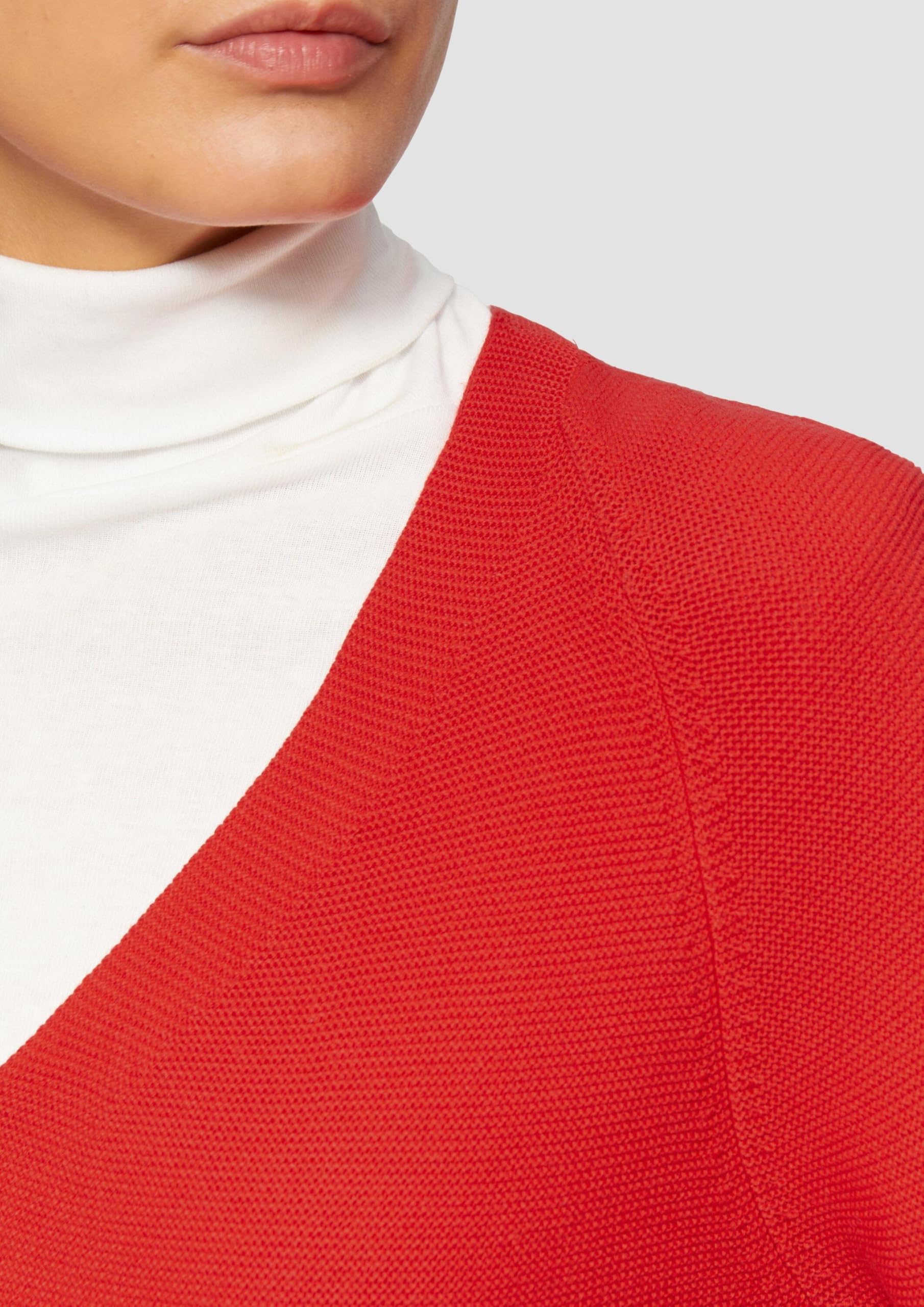 s.Oliver Junior Strickpullover gerippt V-Ausschnitt