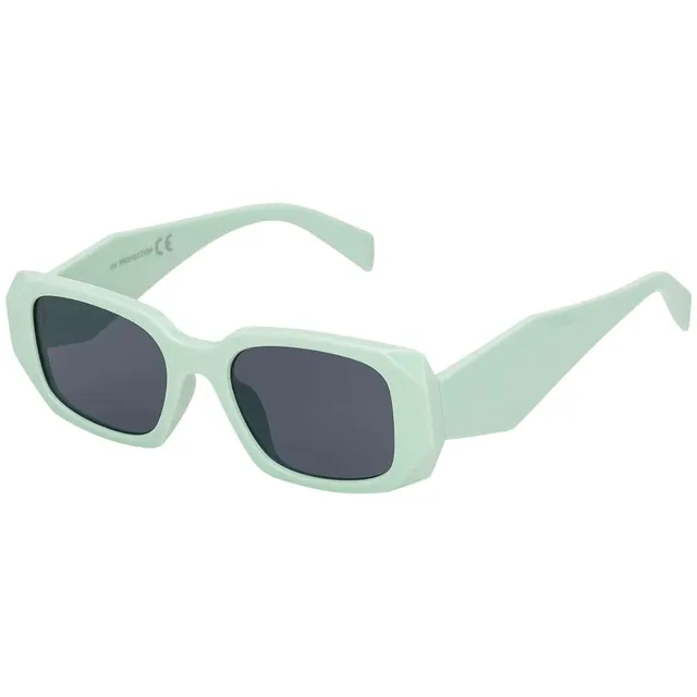BEZLIT Retro Sonnenbrille Mintgrün Oversize rechteckig