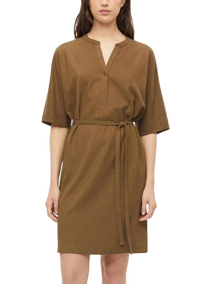 s.Oliver Red Label Jersey-Kleid Gürtel Knopfleiste