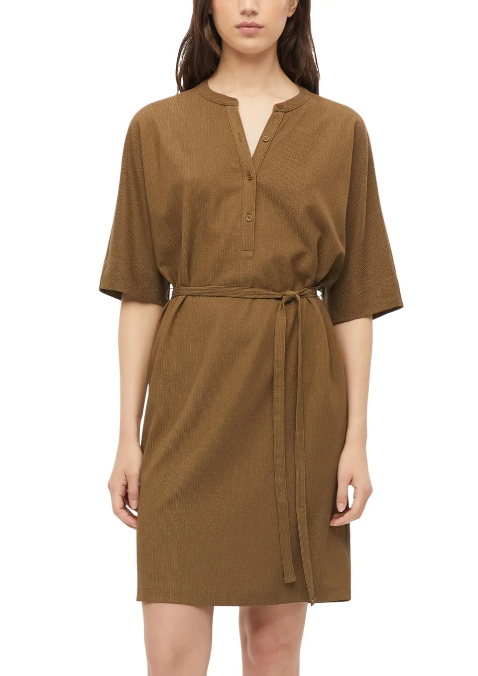 s.Oliver Red Label Jersey-Kleid Gürtel Knopfleiste