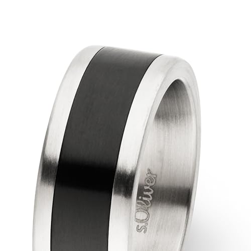 s.Oliver Basic Ring Edelstahl Herren klassisch