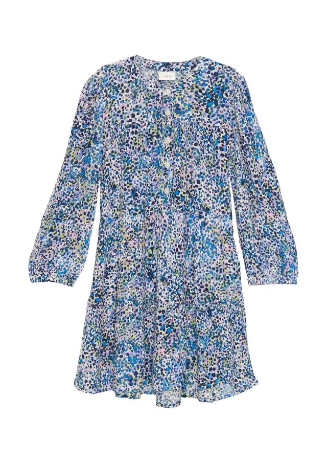 s.Oliver Junior Midikleid Viskosecrêpe 104 gemustert