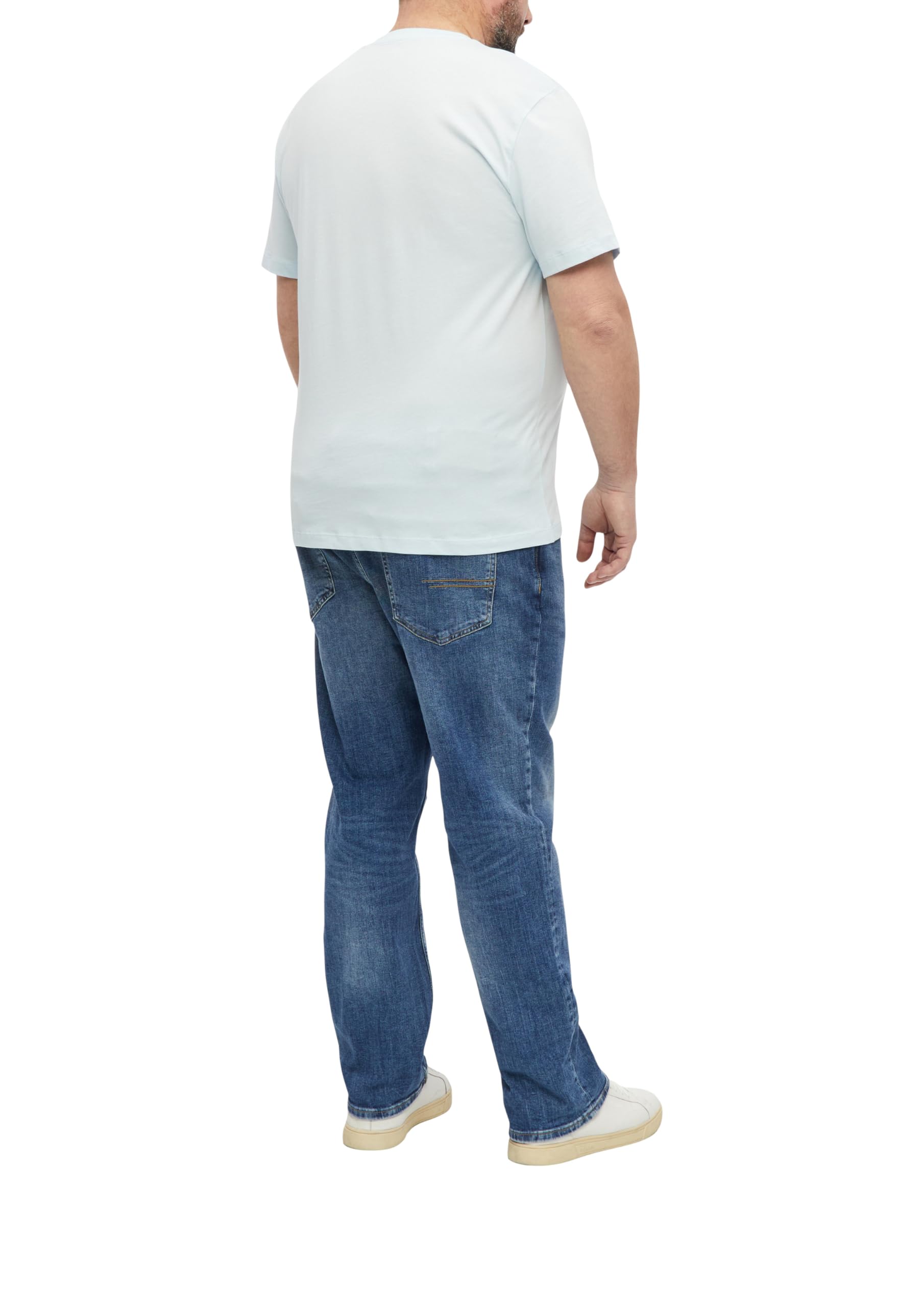 s.Oliver Baumwoll-T-Shirt Logo-Print Dunkelbraun