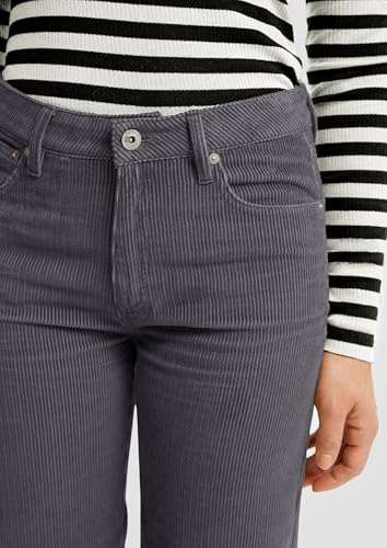 QS by s.Oliver Coated Trouser 2170529 Cordhose grau 42W/30L