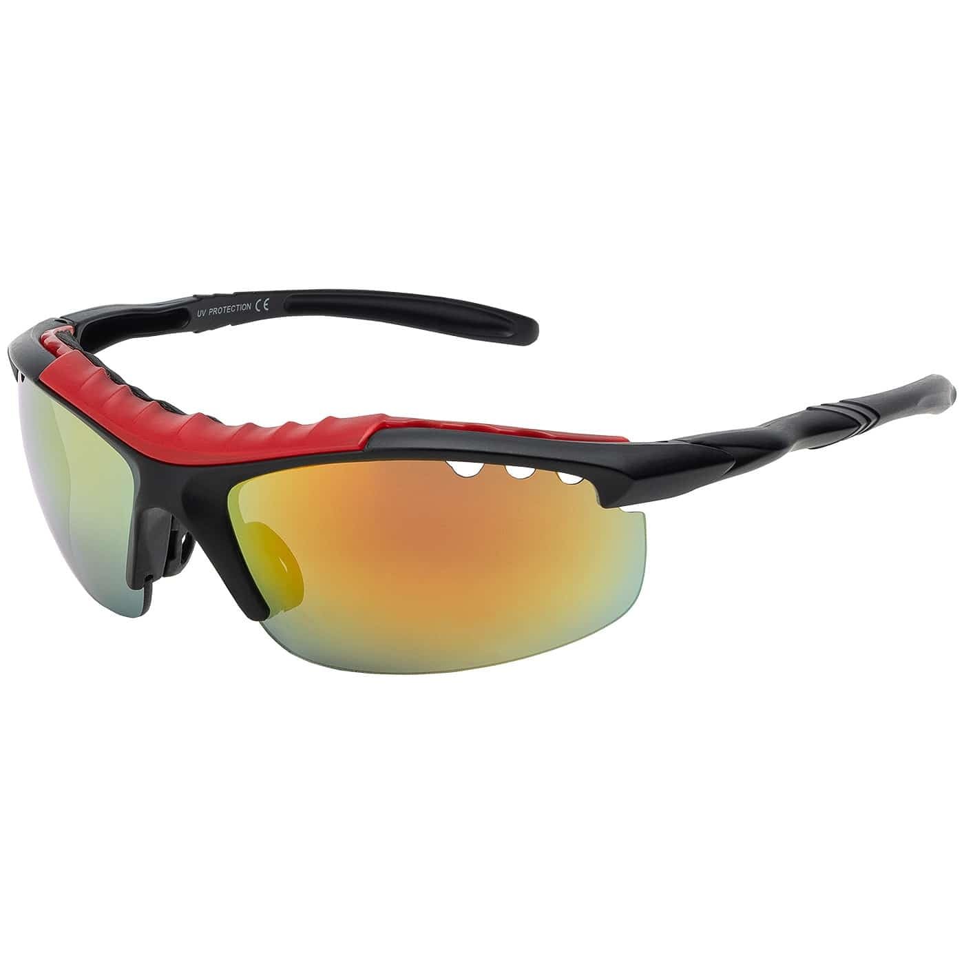 BEZLIT Sport Sonnenbrille Blau verspiegelt UV400