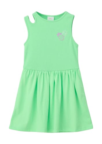 s.Oliver Junior Kleid ärmellos Ripp 92 limettengrün Cut-Outs