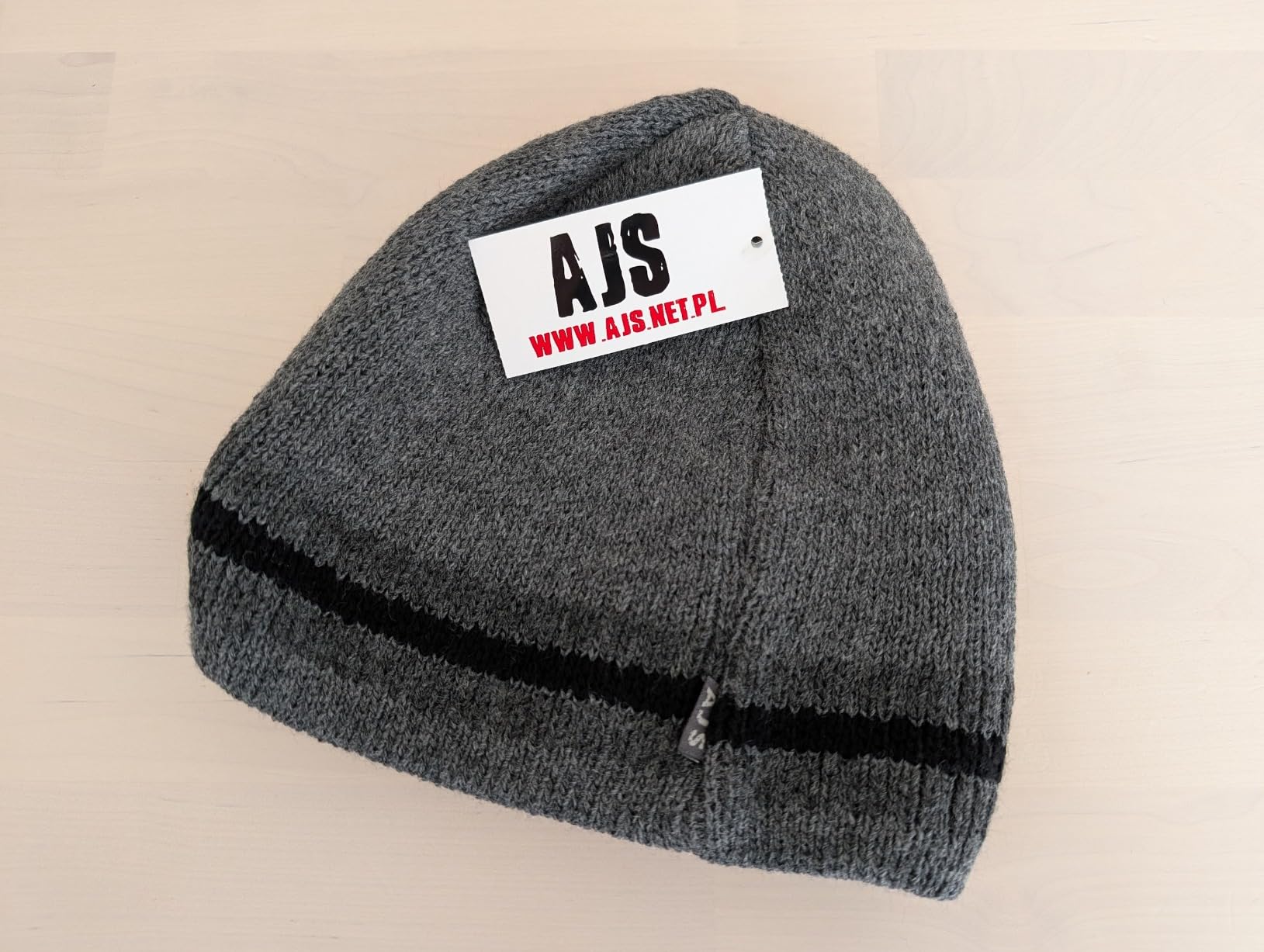BEZLIT Beanie Strickmütze Grau zweilagig warm