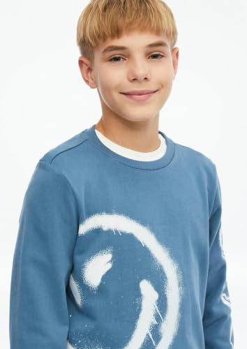 s.Oliver Junior 2183558 Sweatshirt blau 146-152 Smiley