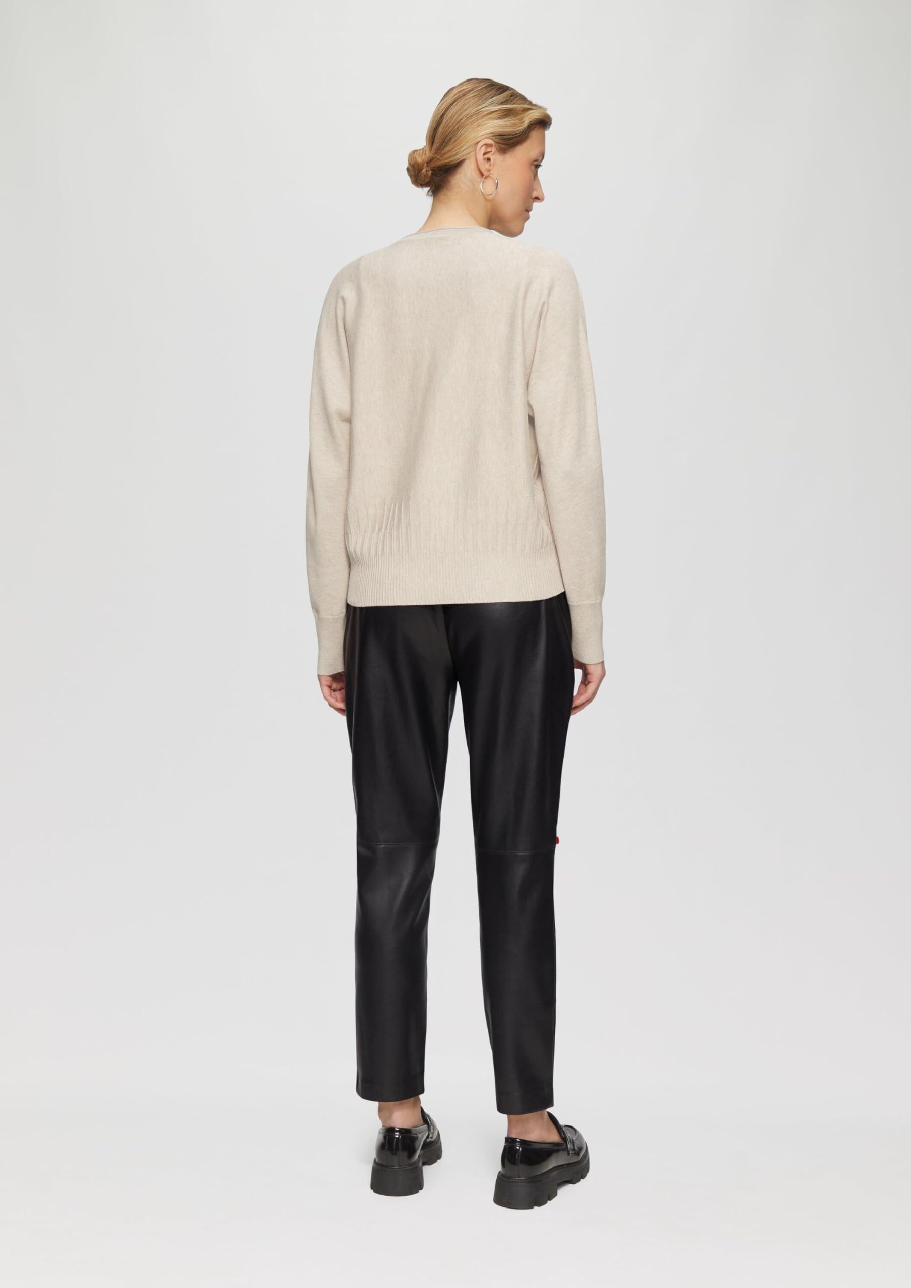 s.Oliver RED LABEL Cigarette Pants Kunstleder Größe 44 Gürtel