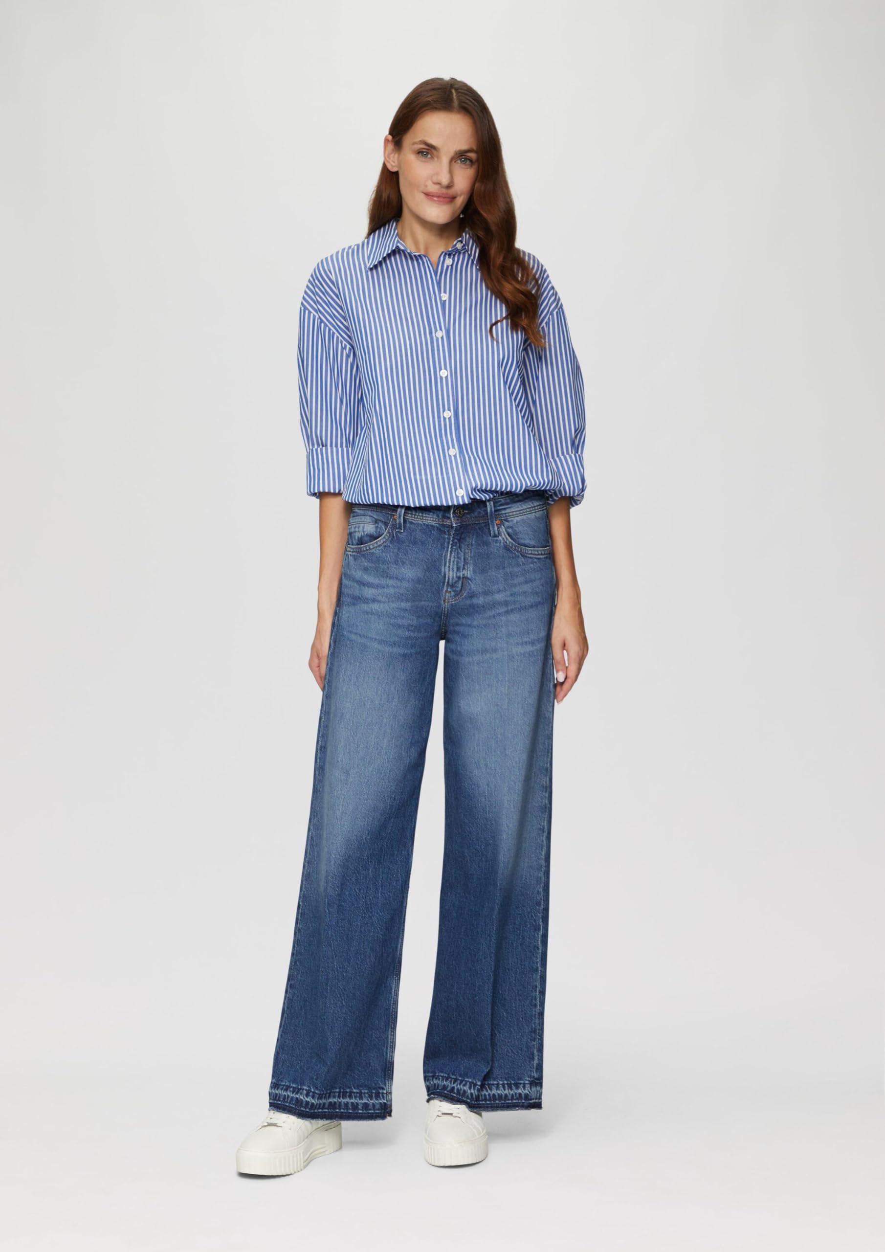 s.Oliver Suri Wide Leg Jeans 40W 32L Low Rise Denim