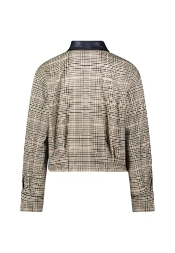 zero Karo-Jacke mit Knopfleiste Beige-Black Gr.40