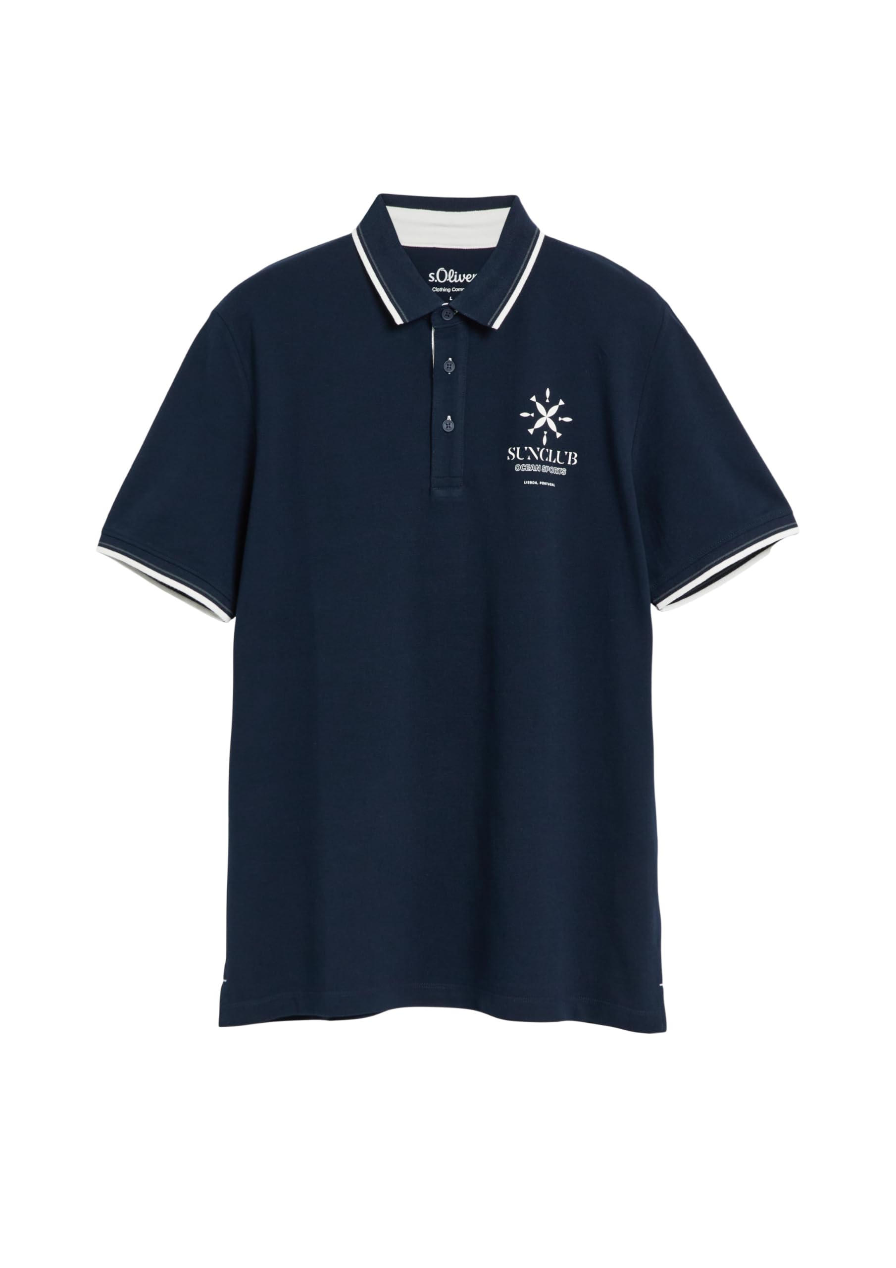 s.Oliver Junior Polo-Shirt Herren Piqué Frontprint