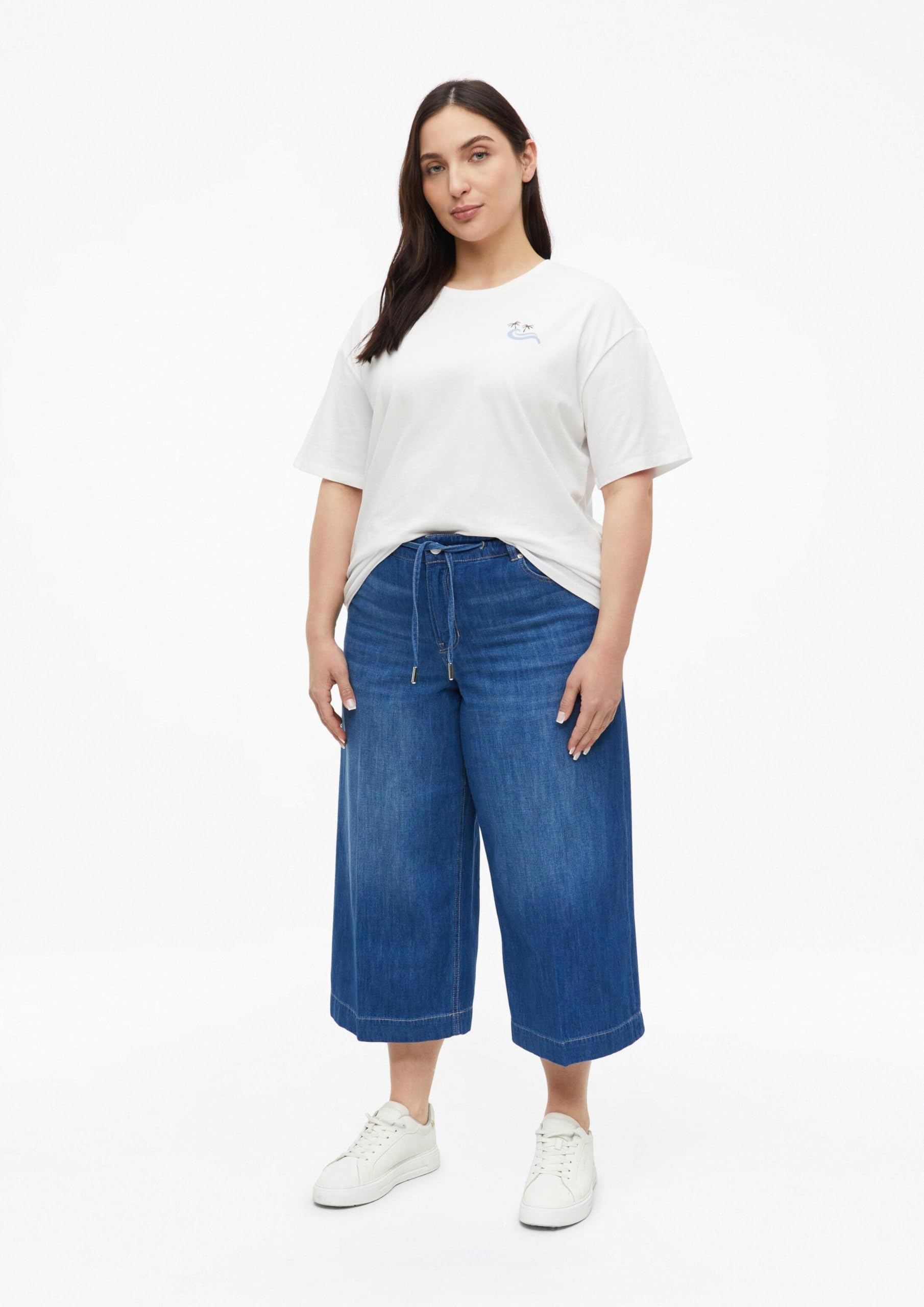 s.Oliver Red Label Culotte Jeans 34 High Rise Leinen