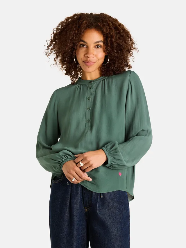Lieblingsstück FaizaL Bluse khaki Viskose Stehkragen