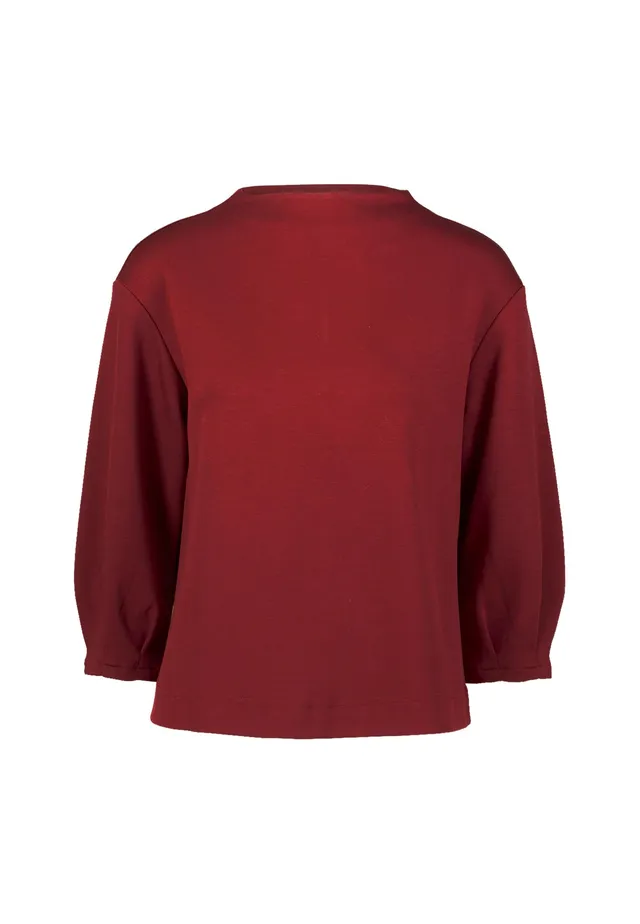 zero Sweatshirt Dreiviertelarm Gr.38 Cabernet lässig