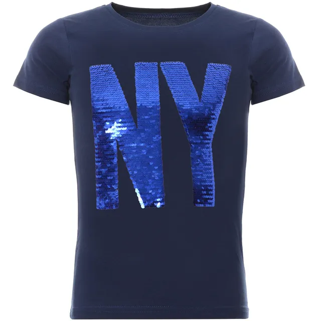 BEZLIT New York Totenkopf T-Shirt Wendepailletten 116-122
