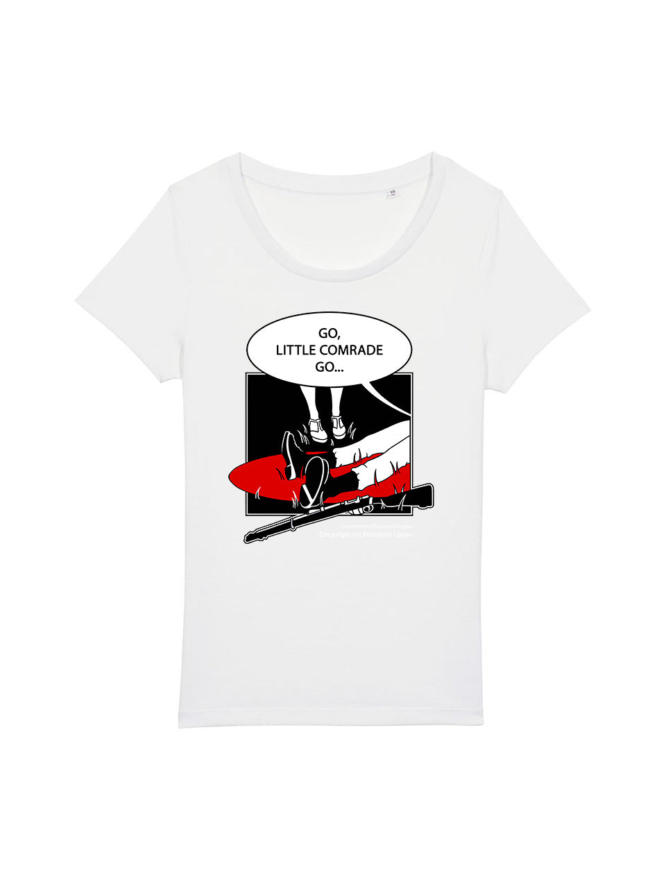dna merch Katerina Gogou Damen T-Shirt Schwarz mit Print