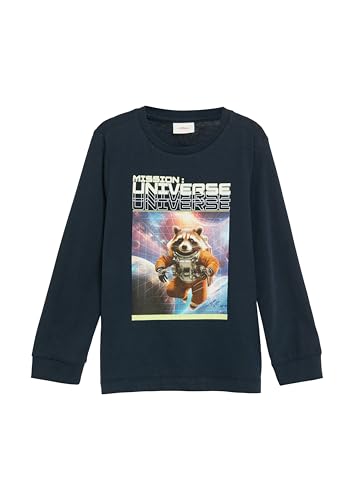s.Oliver Junior Langarmshirt 2156653 Frontprint ecru 92-98