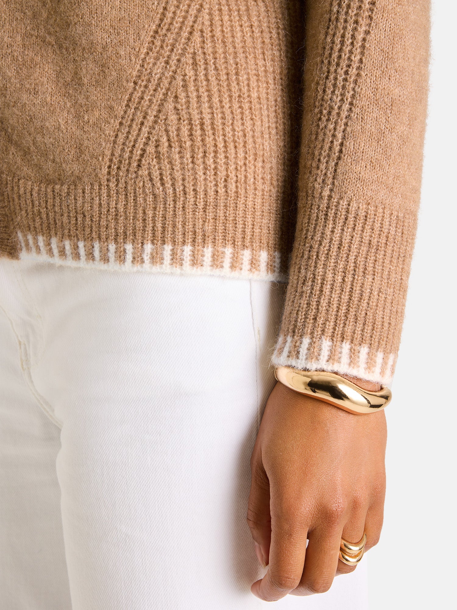 Lieblingsstück AshlayL Strickjacke beige Alpakamix