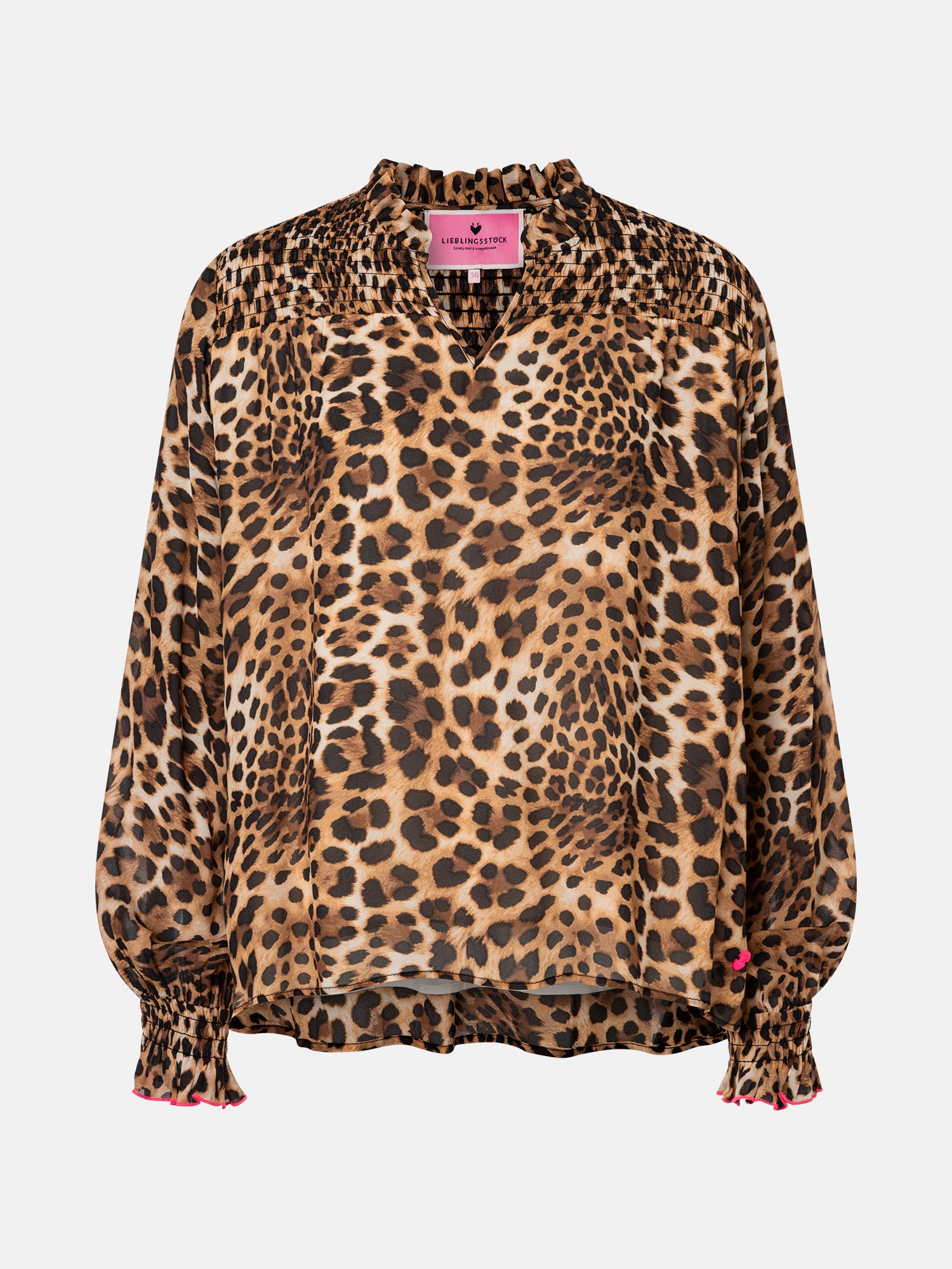 Lieblingsstück MimiL Bluse brownie Viskose Print